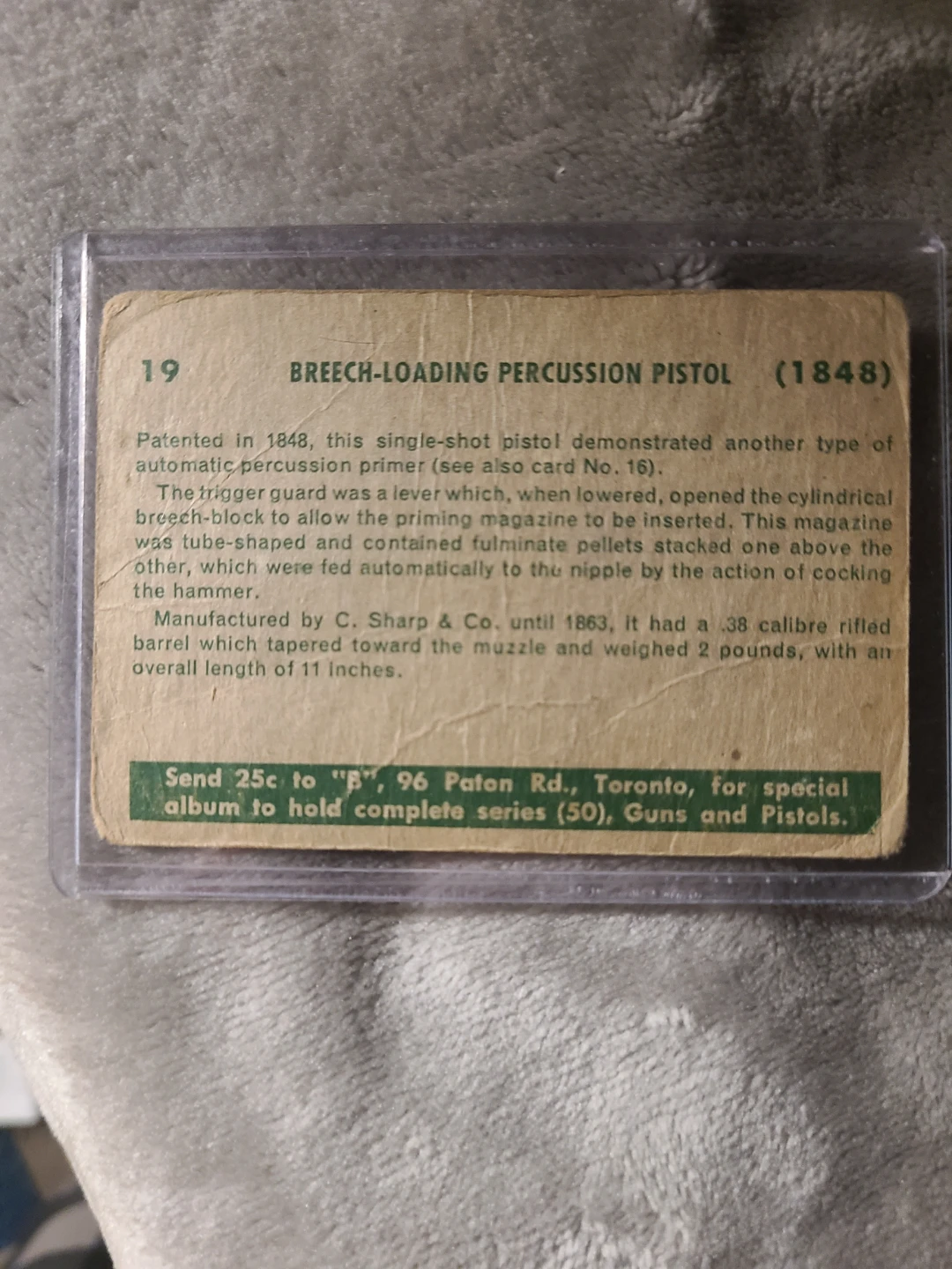 1953 Parkhurst Breech-Loading Percussion - photo 2