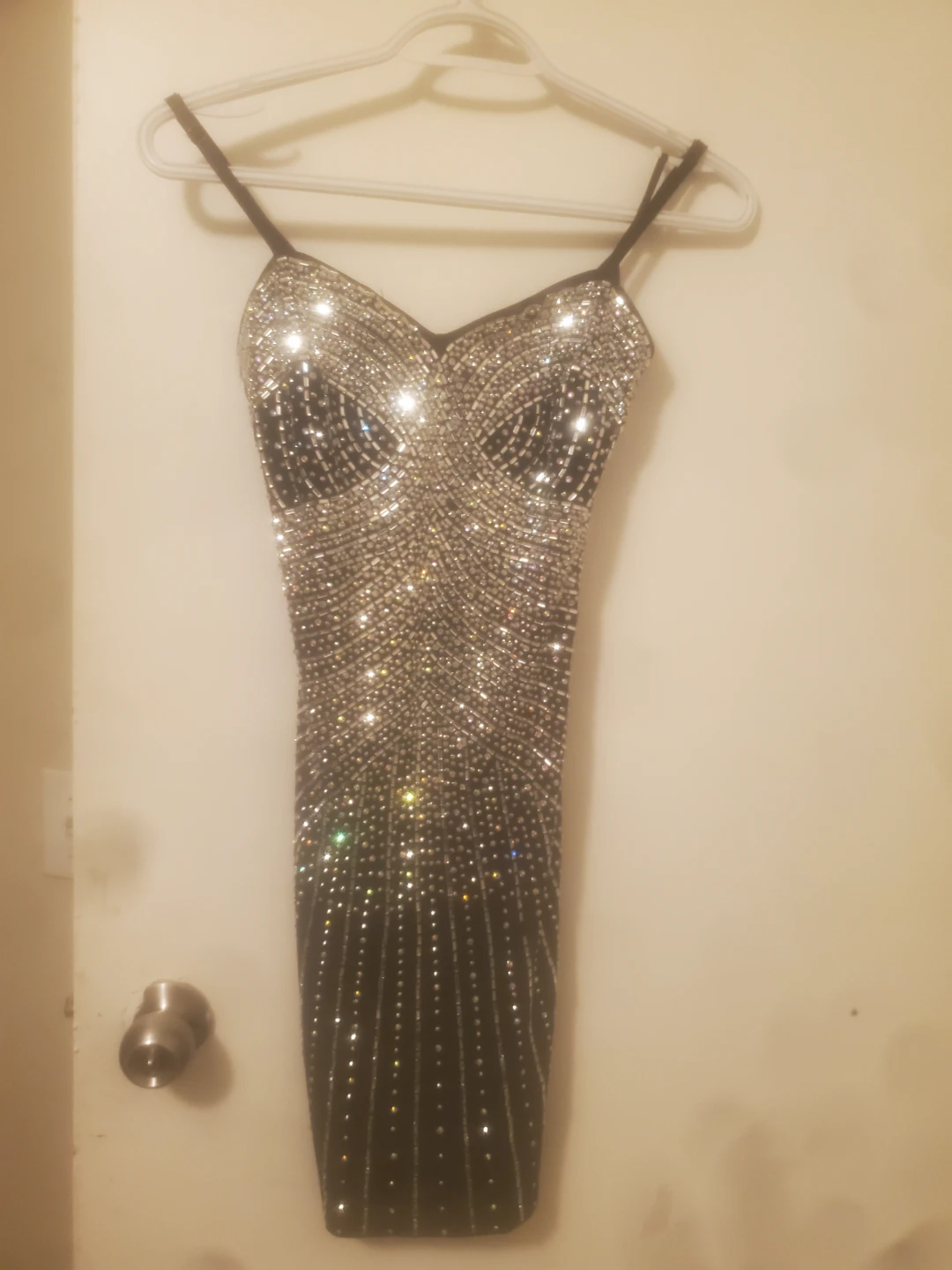 Embellished Mini Dress