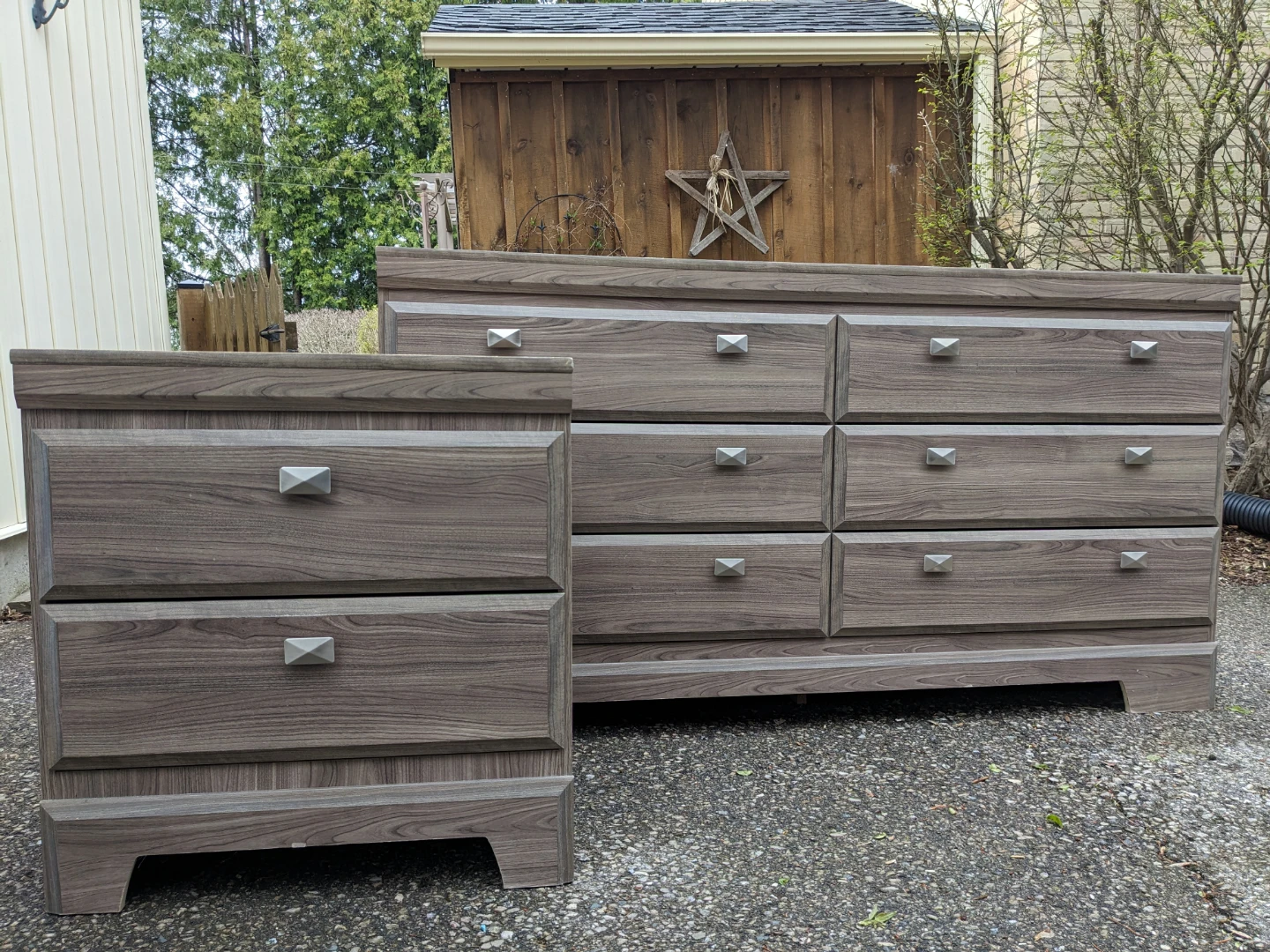Yorkdale Dresser Set in Grey from The Brick