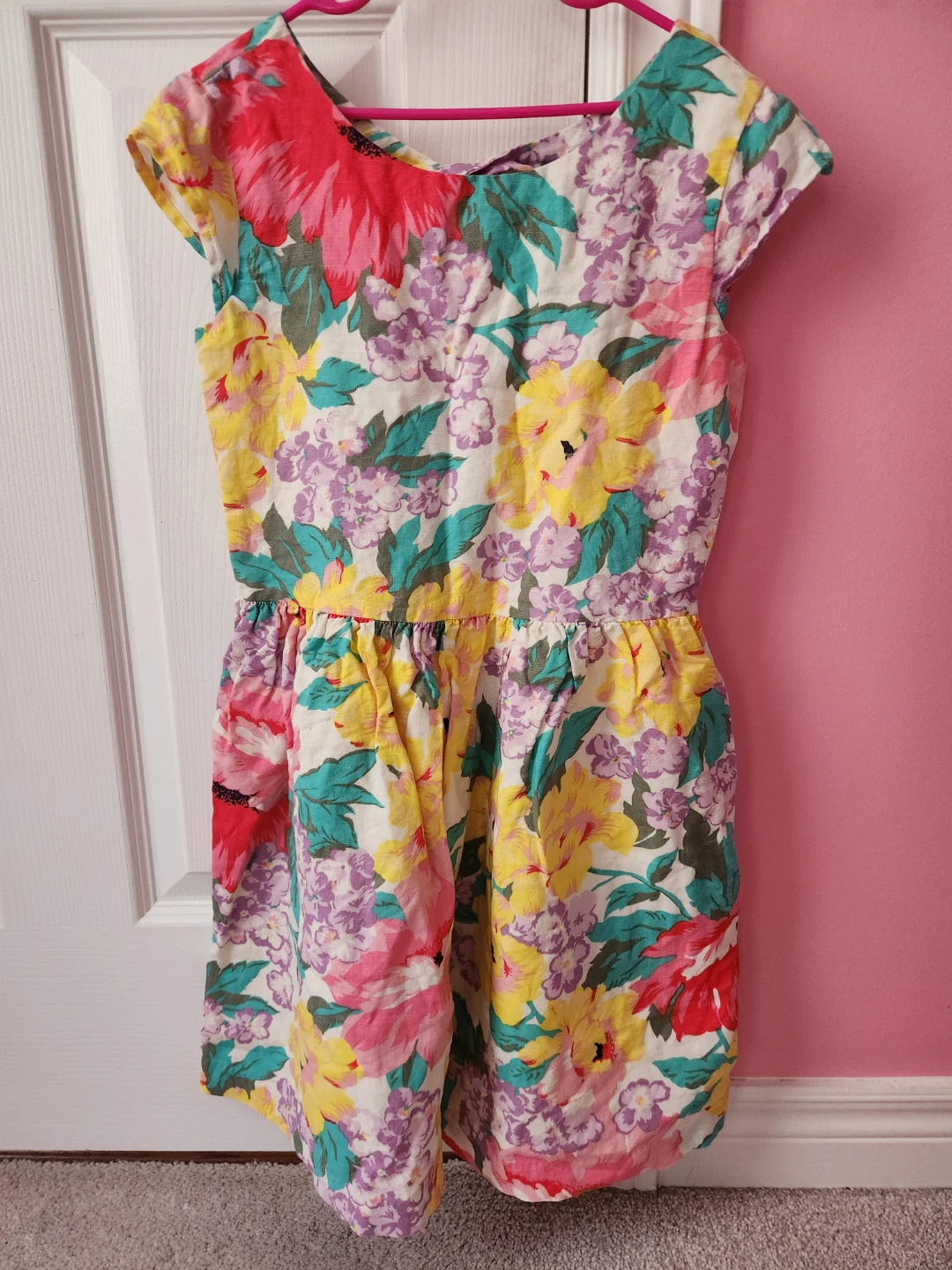 Girls Floral Print Dress