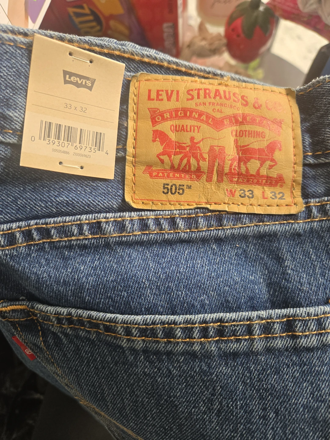 Levi's 505 Regular Fit Jeans 33x32