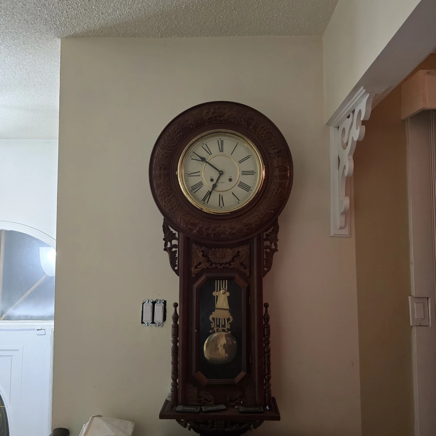 Vintage Wooden Wall Clock - photo 2