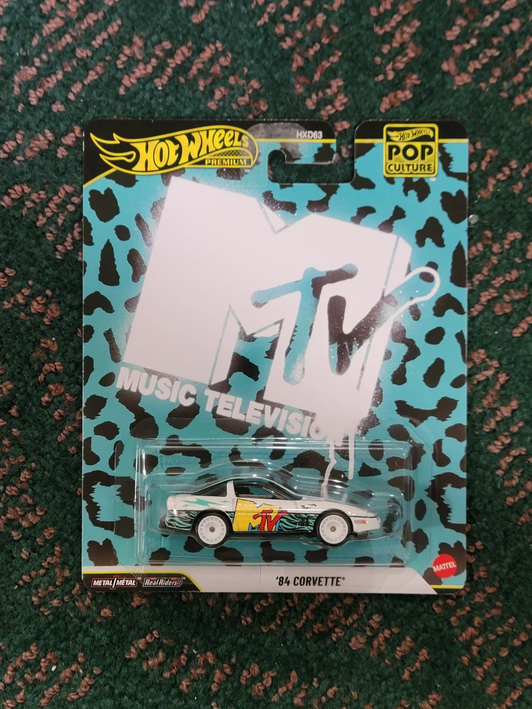 Hot Wheels Premium Pop Culture '84 Corvette MTV Music Television