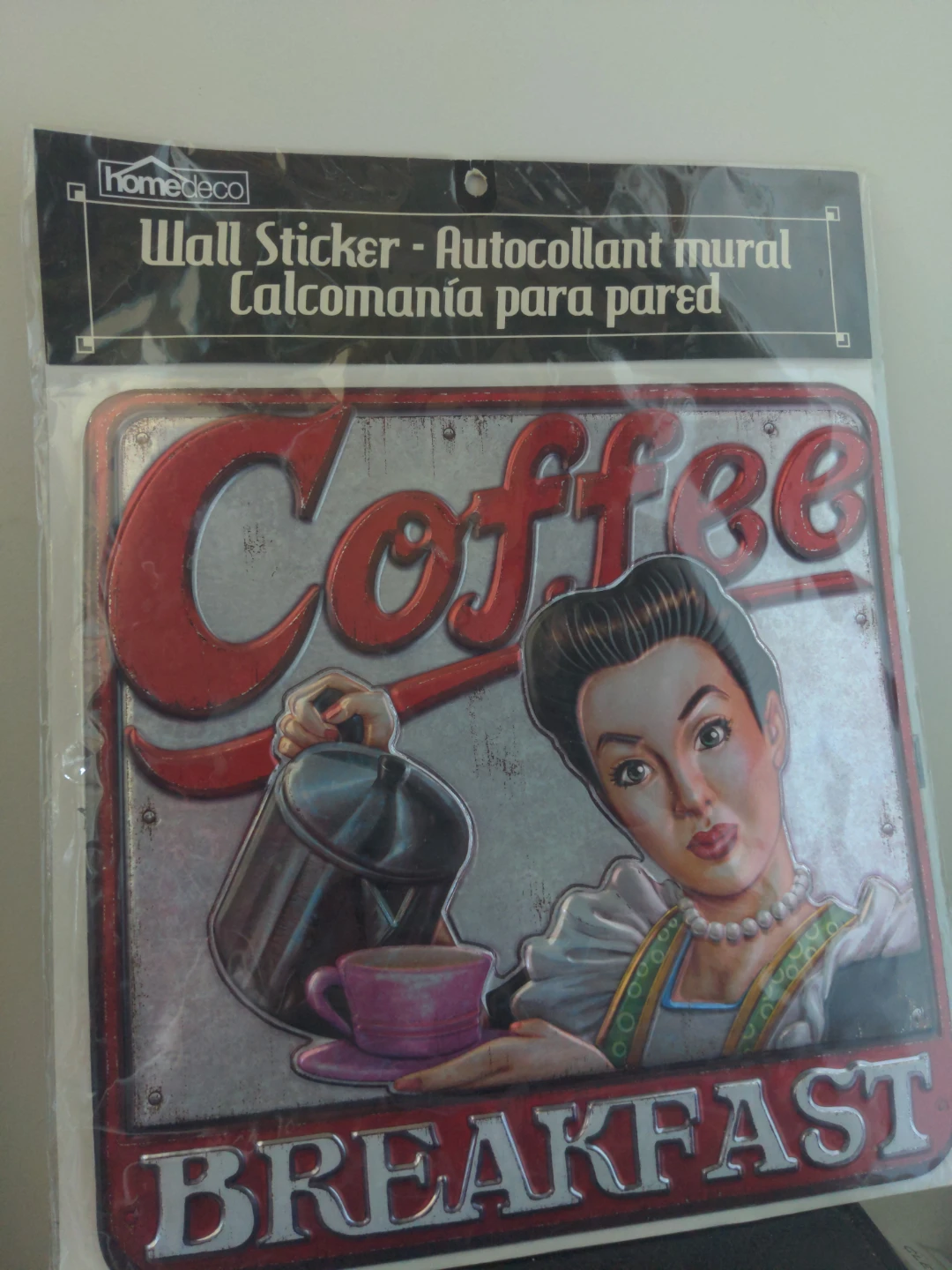 HomeDeco Wall Sticker - Coffee Breakfast Design