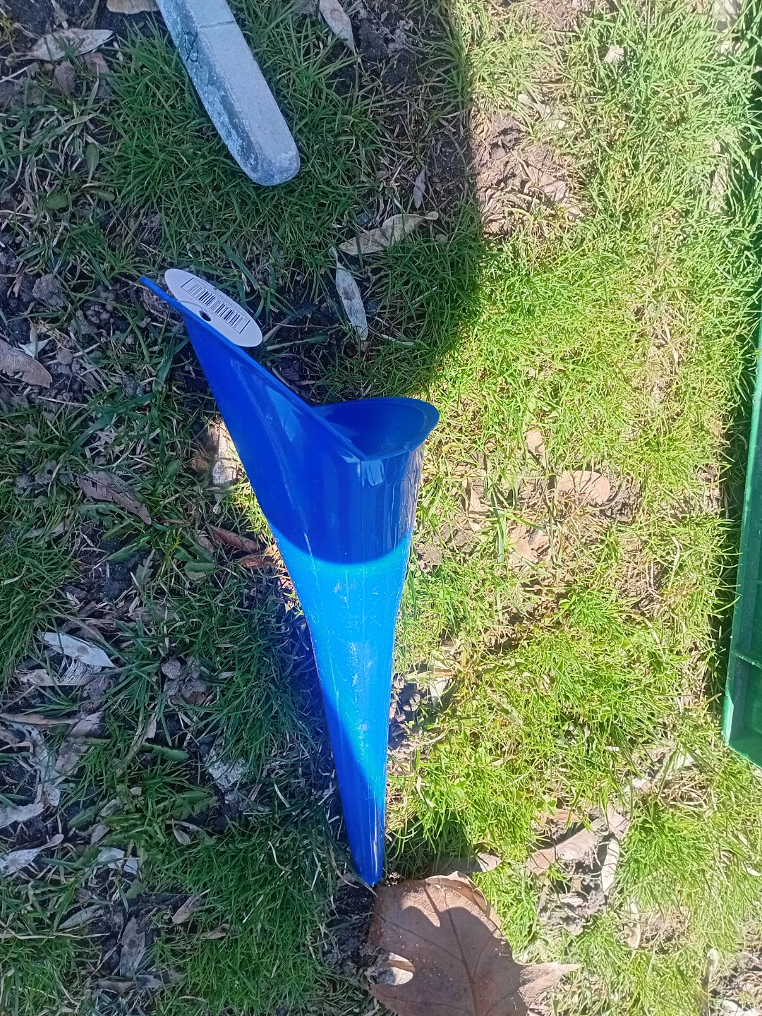 Blue Plastic Funnel