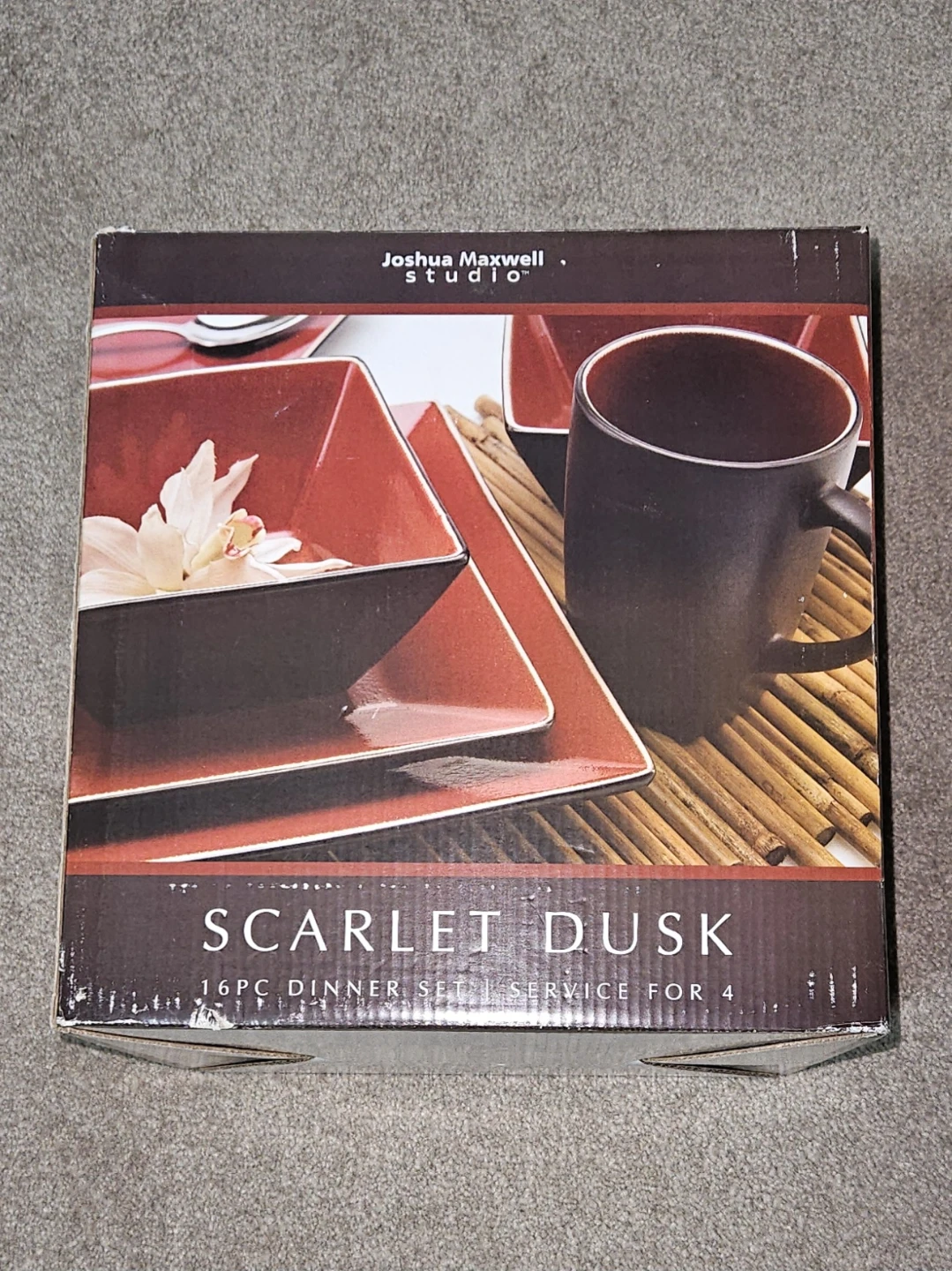 Joshua Maxwell Studio Scarlet Dusk 16 Piece Dinner Set - photo 2