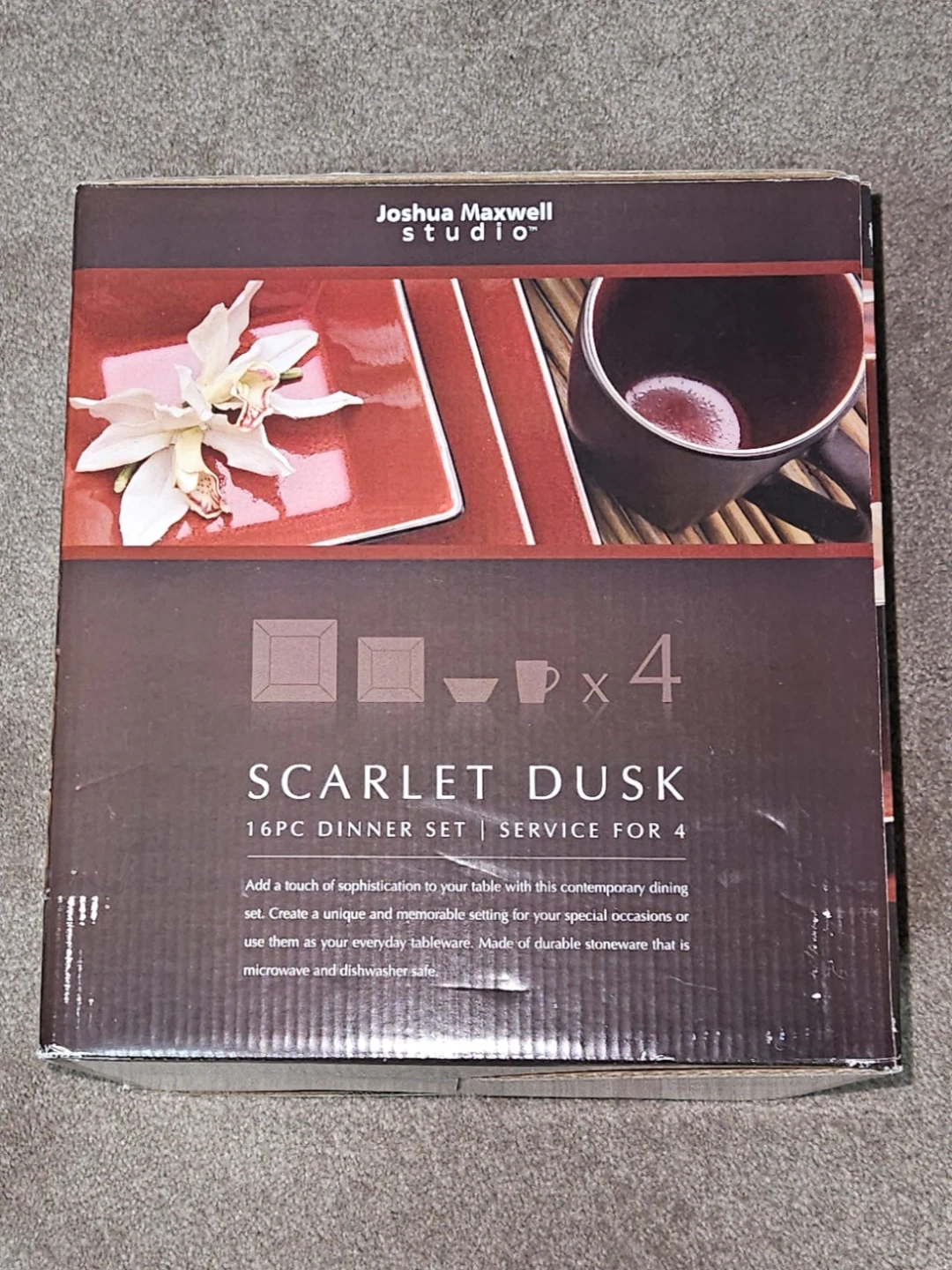Joshua Maxwell Studio Scarlet Dusk 16 Piece Dinner Set - photo 3