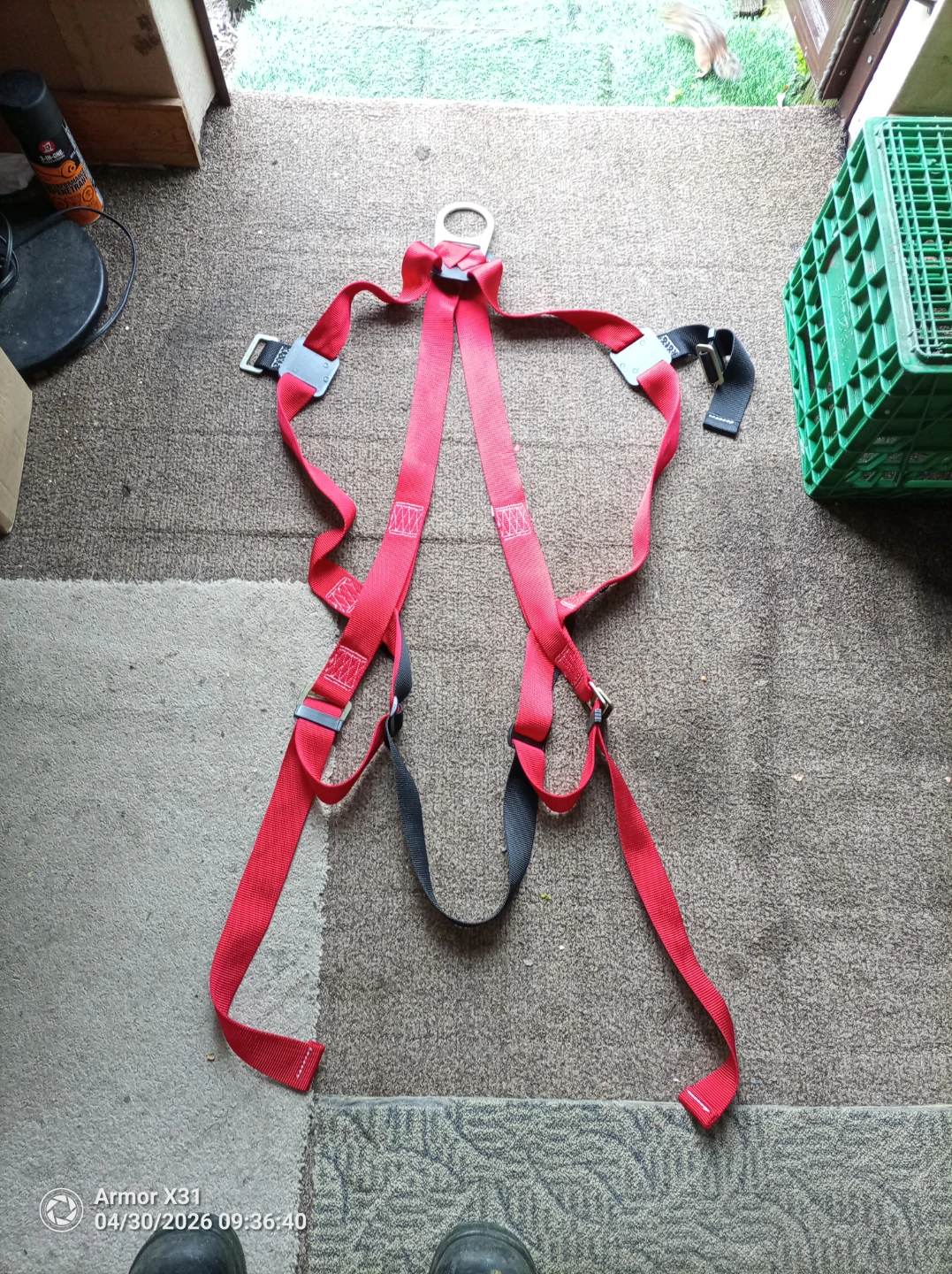 Red Full Body Safety Harness