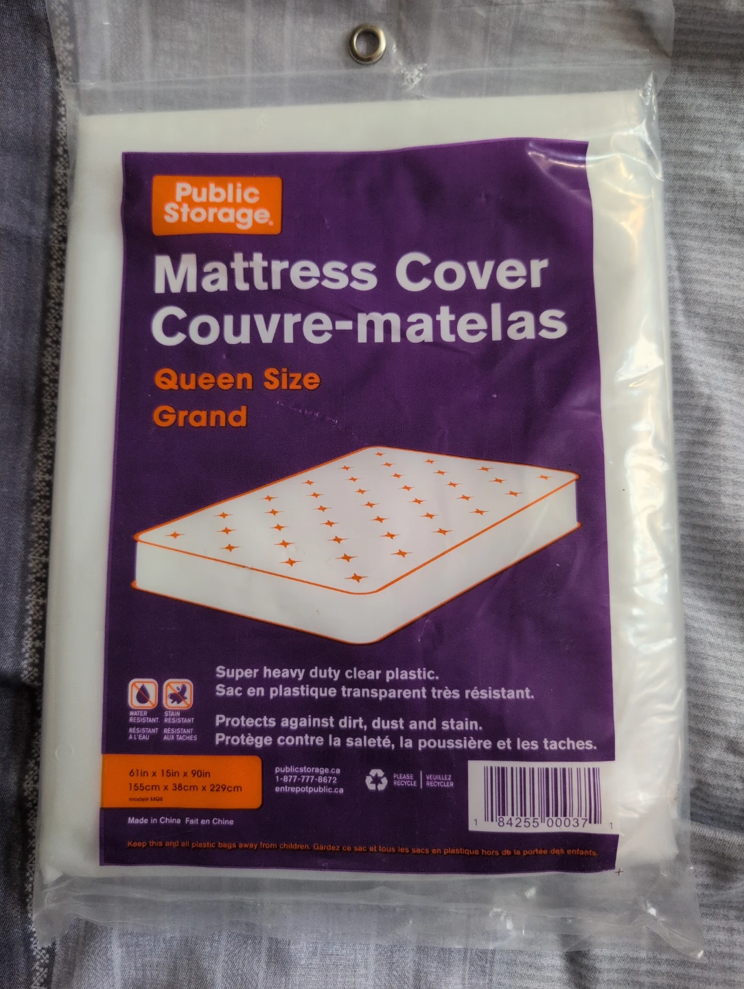 Public Storage Queen Size Mattress Cover