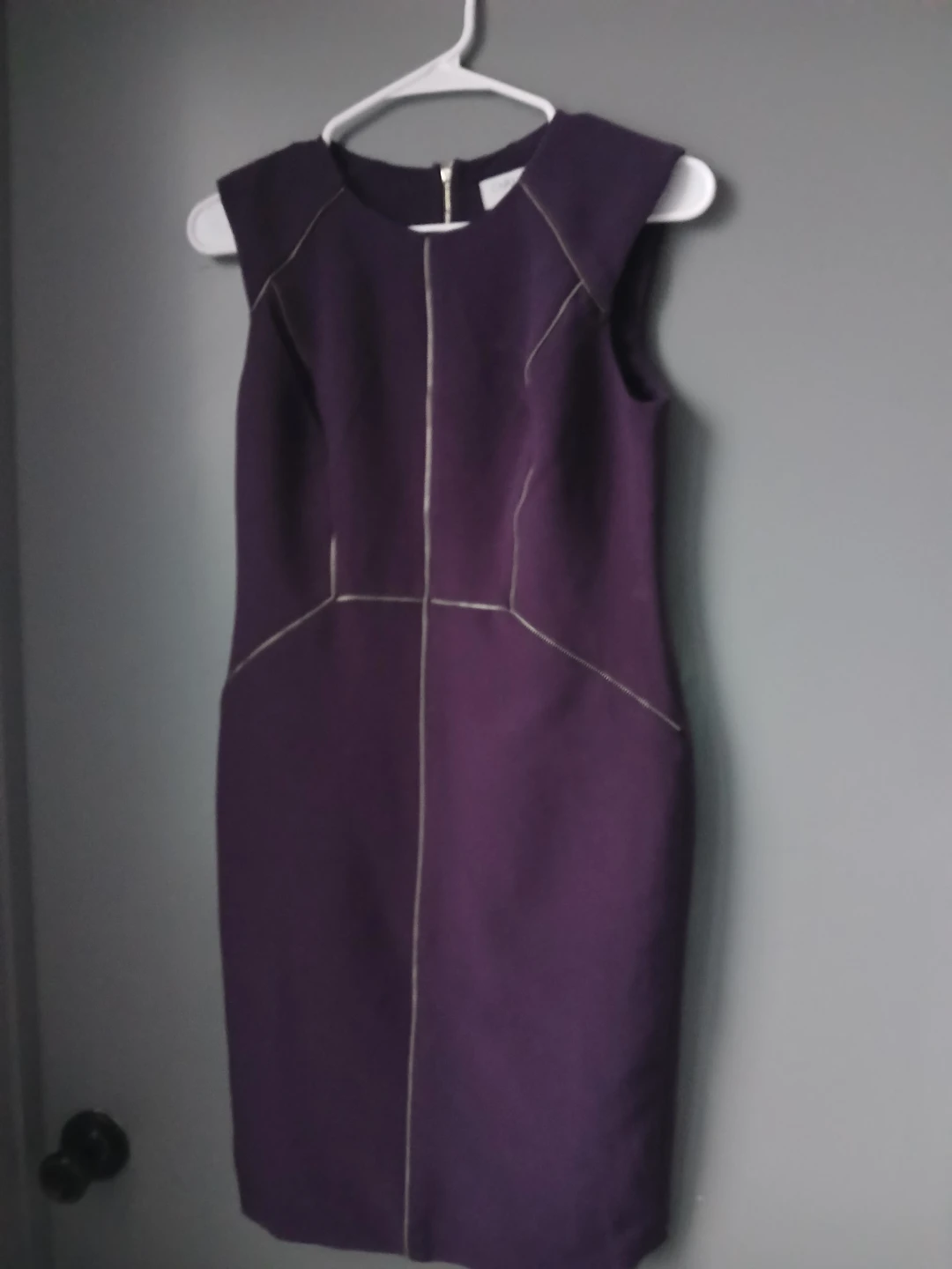 Carmen Purple Sleeveless Sheath Dress - photo 2