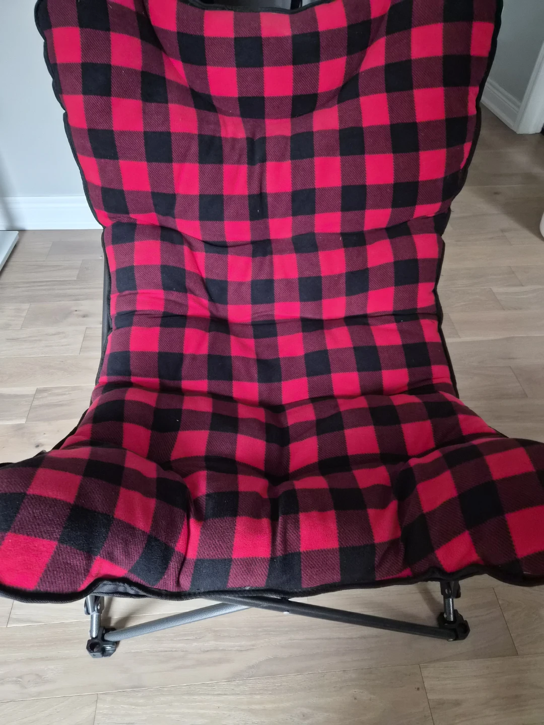 RIO Folding Camp Chair with Cup Holder - Red Plaid - photo 2