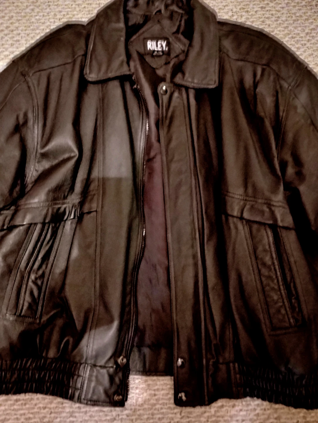 Riley Leather Bomber Jacket - photo 2