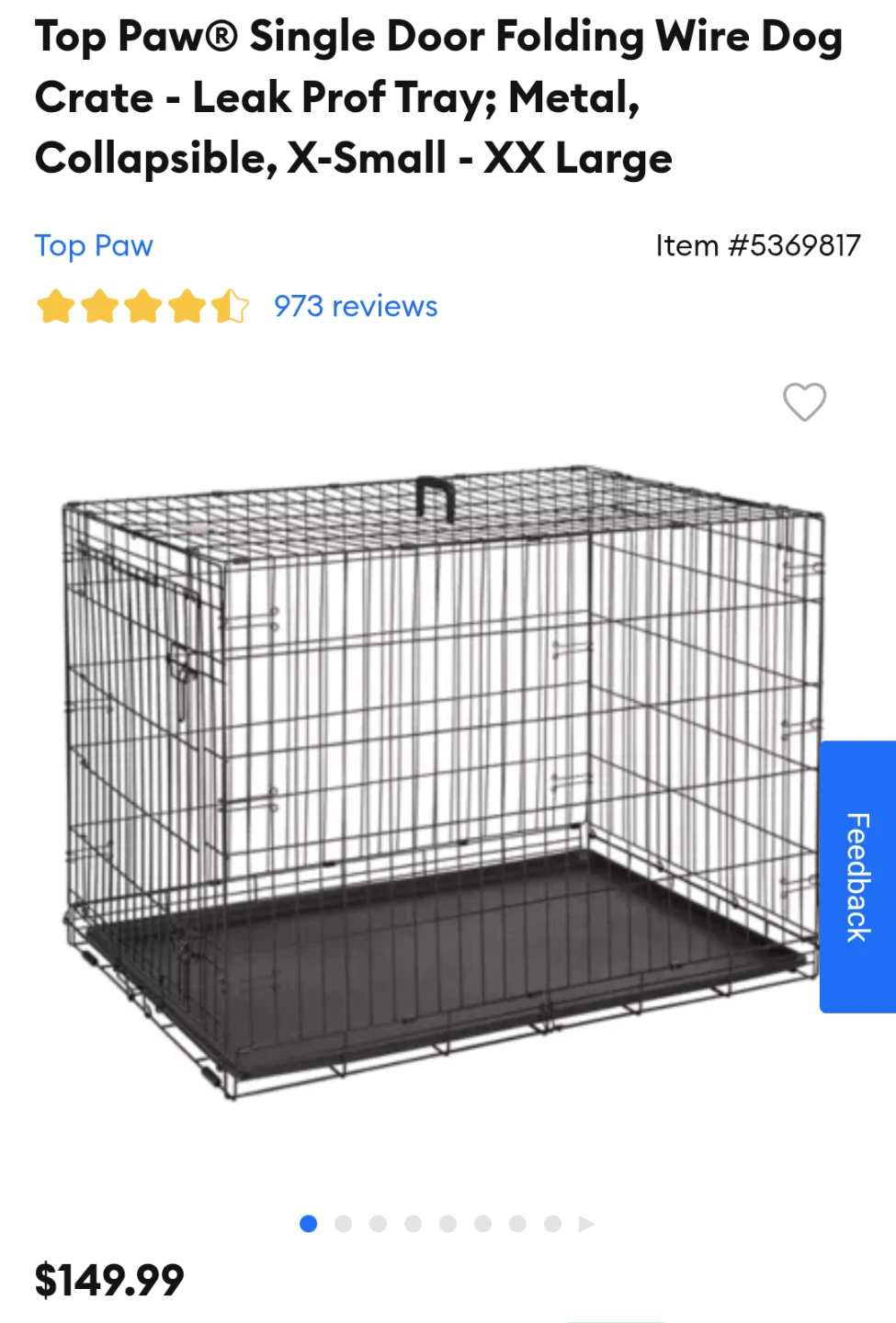 Dog Crate with Tray XXL - photo 3