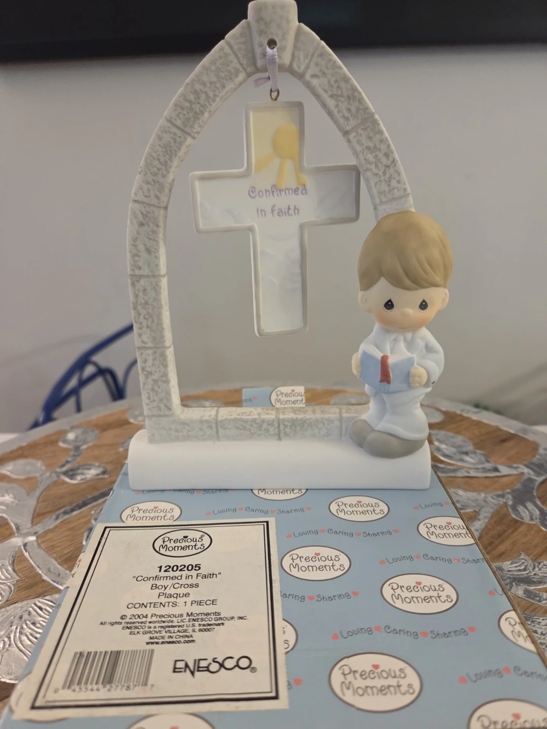 Precious Moments "Confirmed in Faith" Boy/Cross Plaque