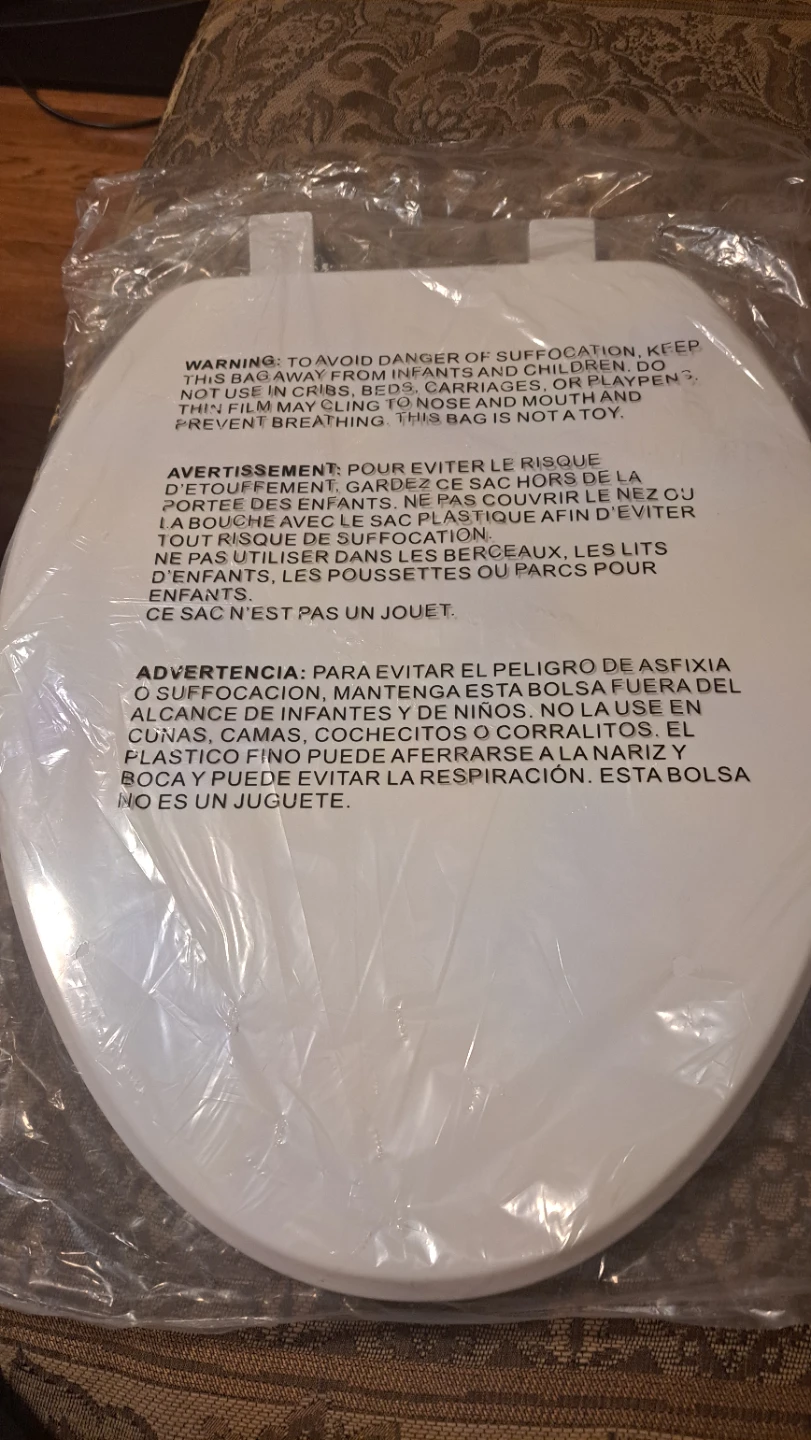 White Toilet Seat - photo 2