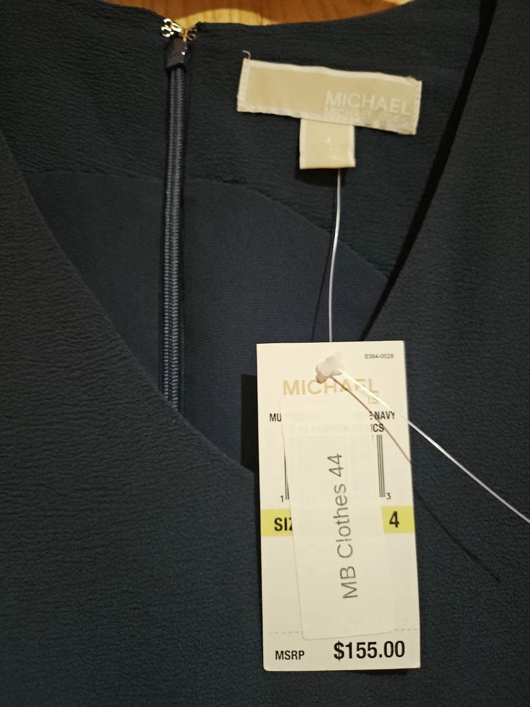 Michael Kors Navy Jumpsuit Size 4 - photo 5