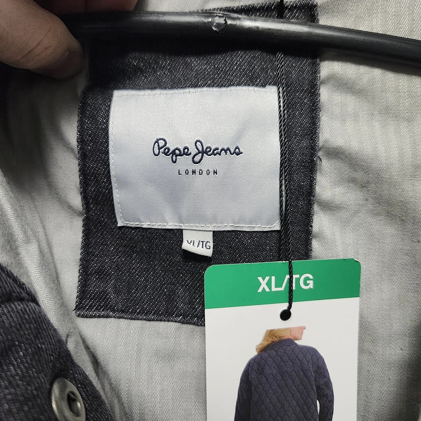 NEW Quilted Denim Jacket #XL - photo 4