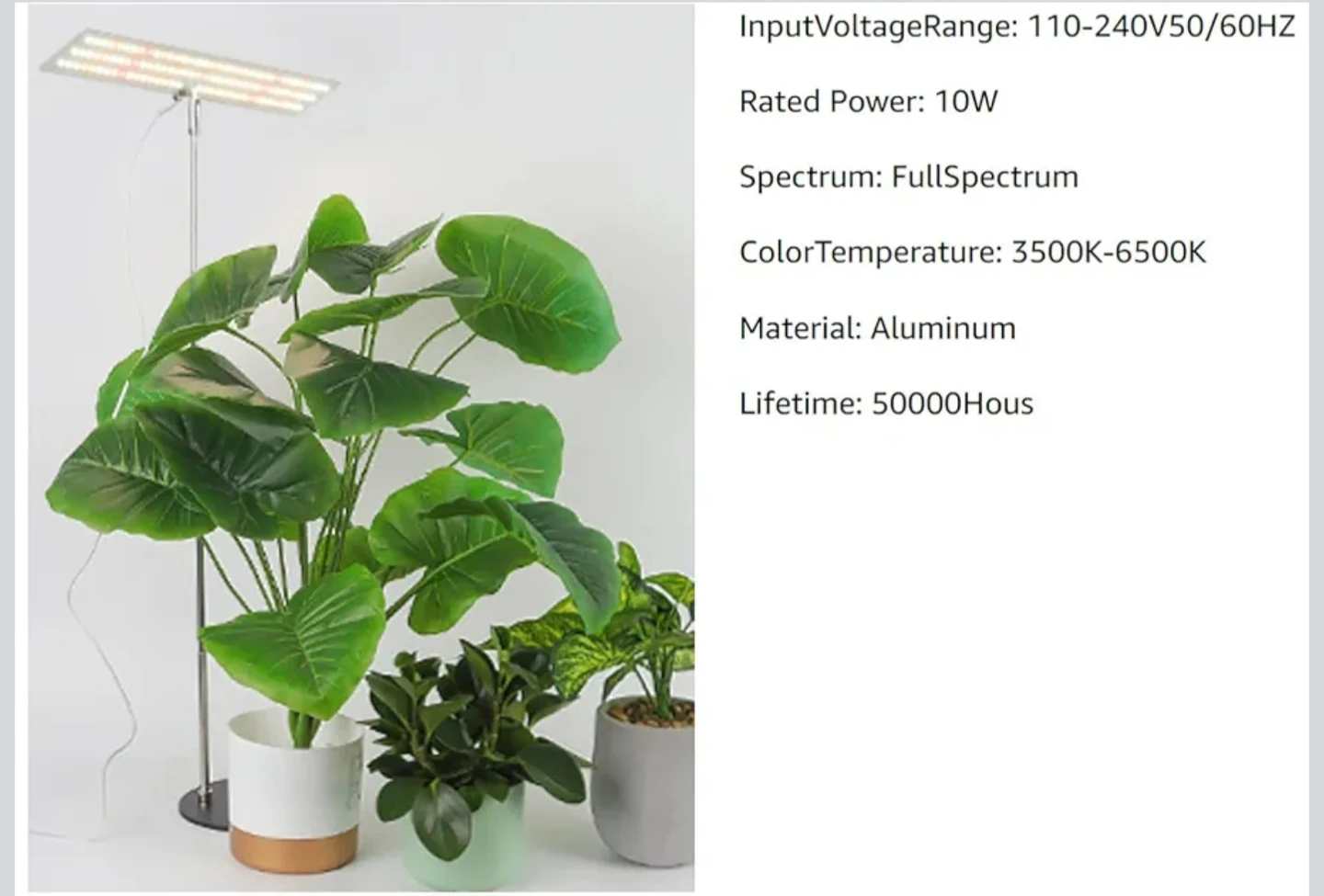 LED Grow Light Full Spectrum with Timer - photo 5