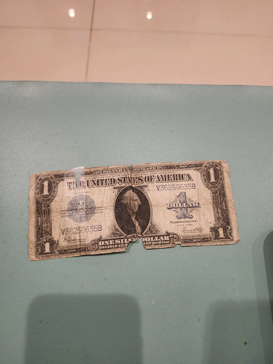 1923 United States One Dollar Bill
