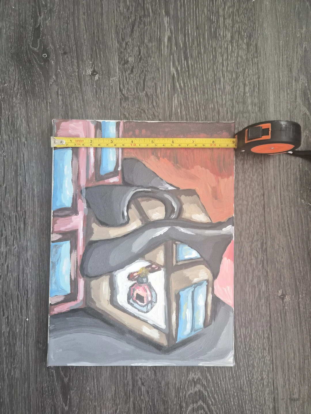 Abstract Painting on Canvas - photo 2