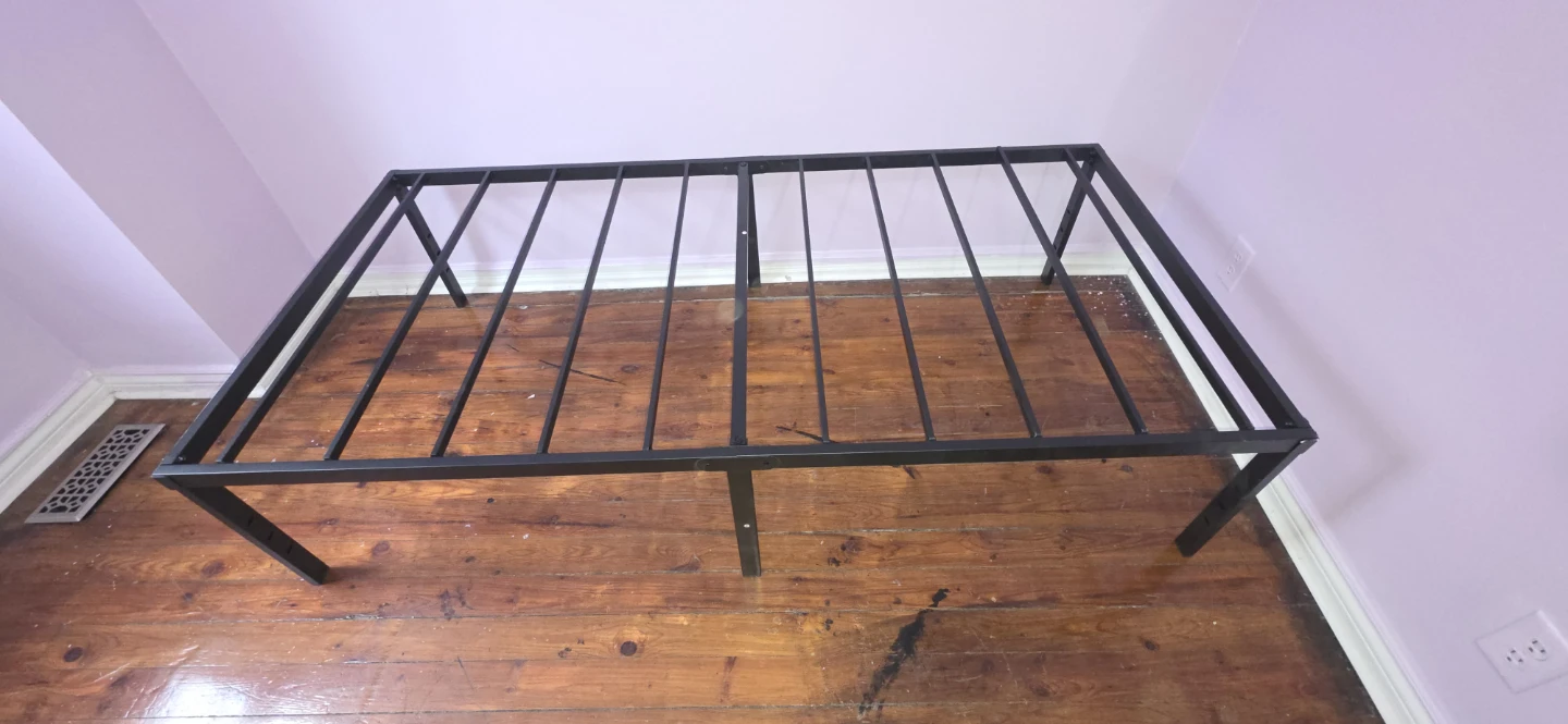 Black Metal Bed Frame - photo 2