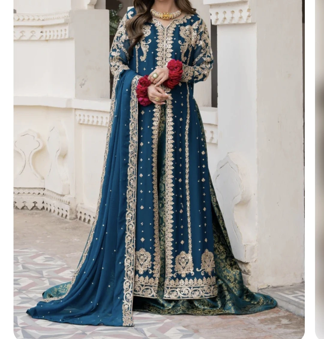 Women's Embroidered Long Dress