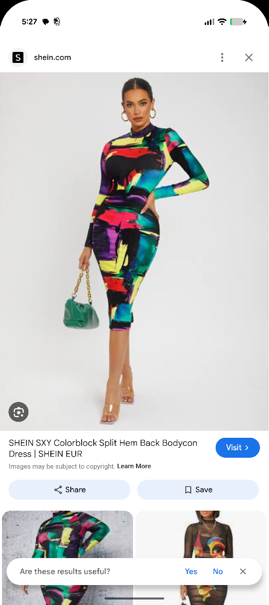 SHEIN Women's Abstract Print Long Sleeve Top and Skirt