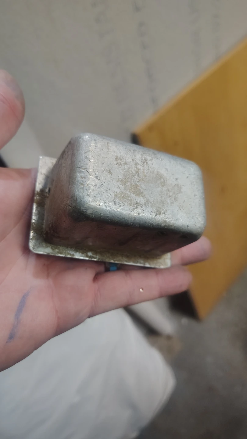 Vintage Metal Push Ashtray - photo 3