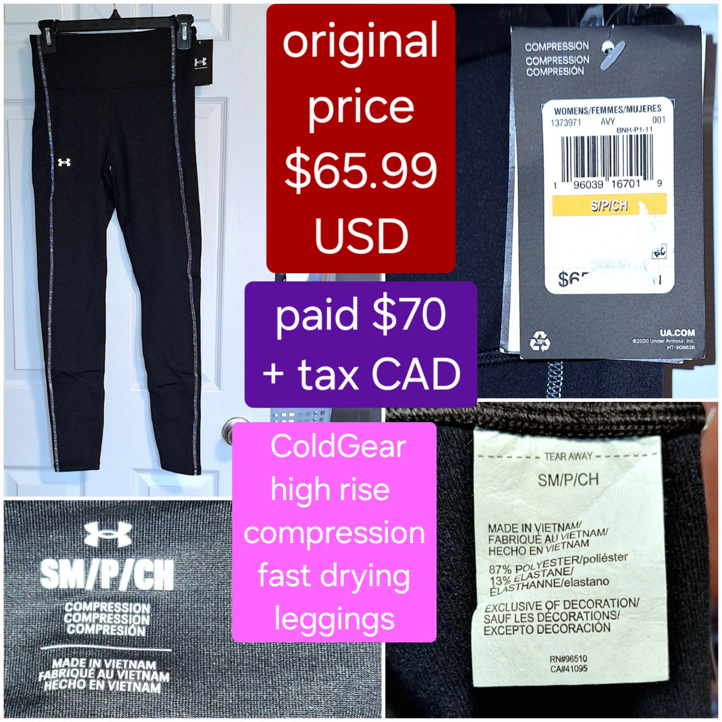 NEW Under Armour leggings - S - photo 3