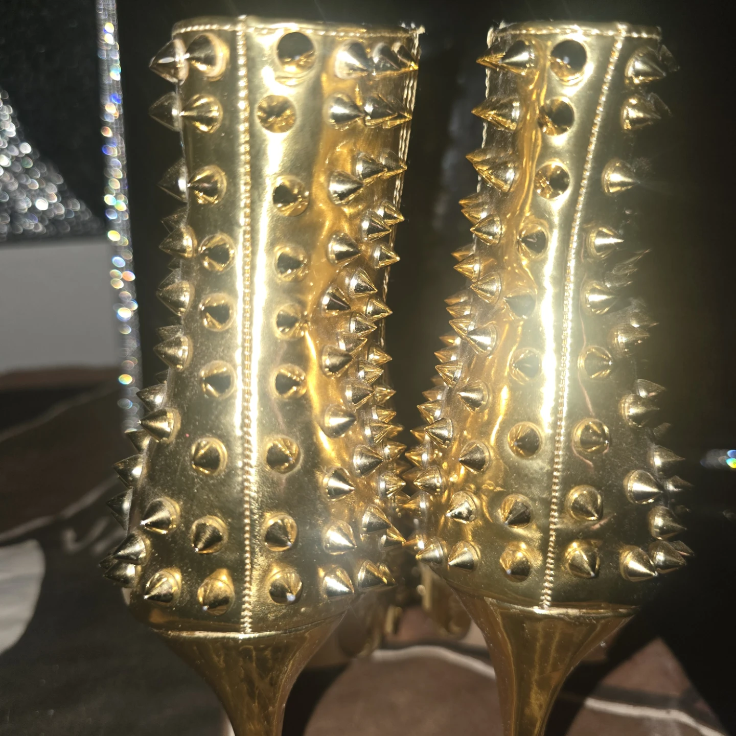 Gold Studded Ankle Boots - photo 5