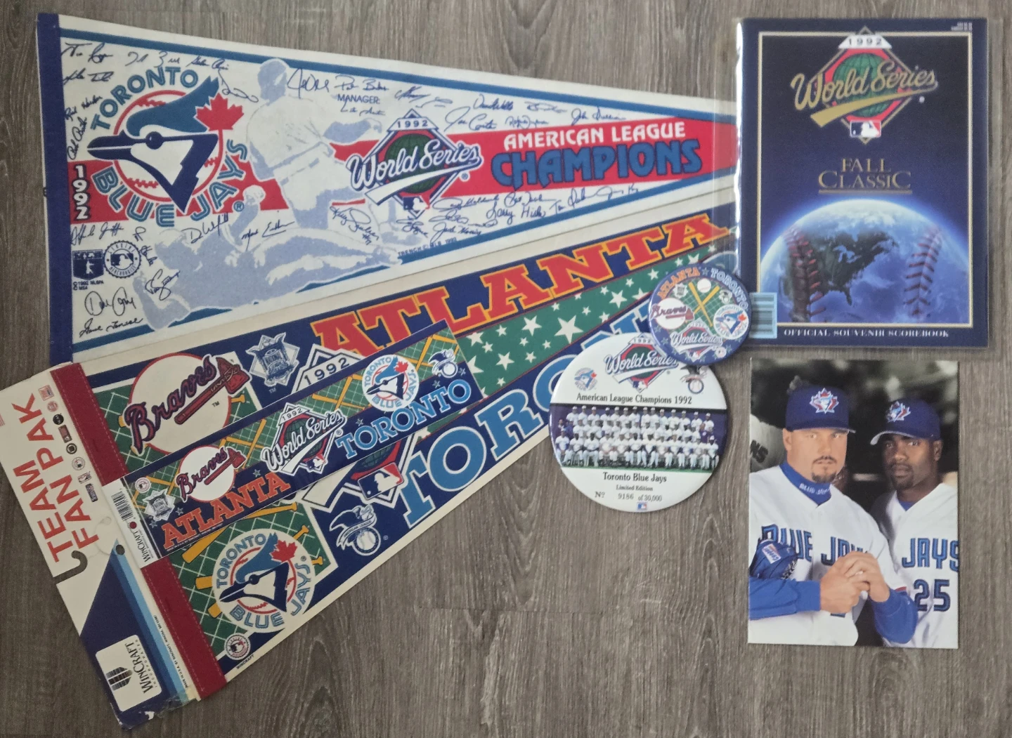 1992 Toronto Blue Jays World Series Memorabilia Lot