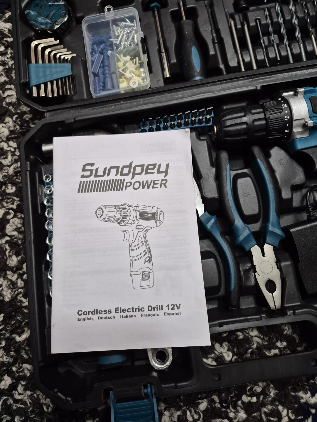 Sundpey Power Cordless Electric Drill 12V  Kit - photo 4