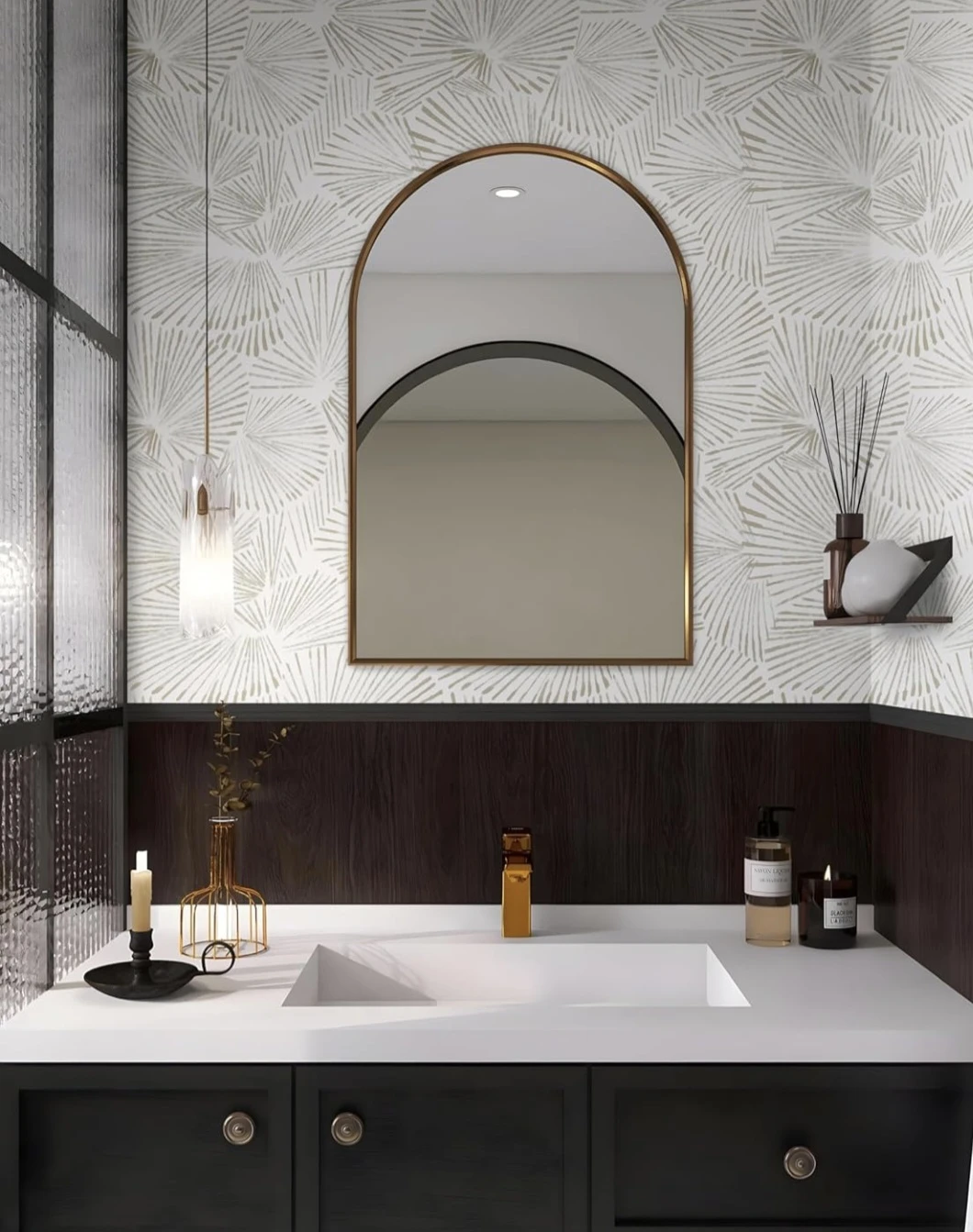 Modern Geometric Decorative Peel & Stick Wallpaper 17.5"x118" - photo 5