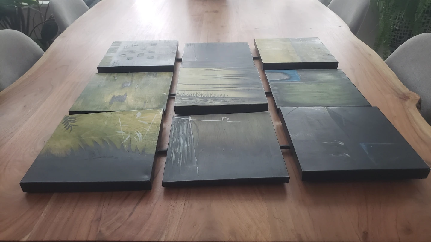 9-Piece Abstract Art Wall Decor Set - photo 2