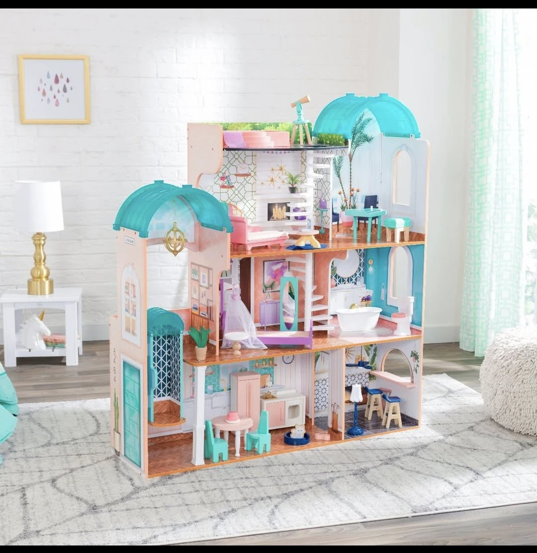 KidKraft Wooden Dollhouse with Furniture