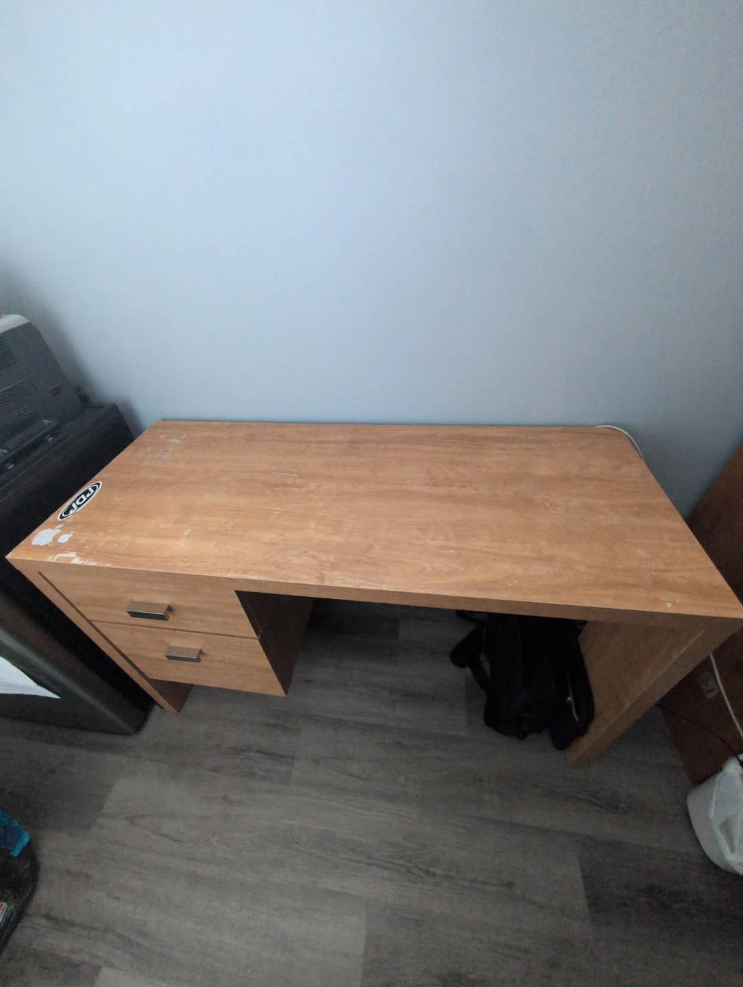 Wooden Desk with Drawers