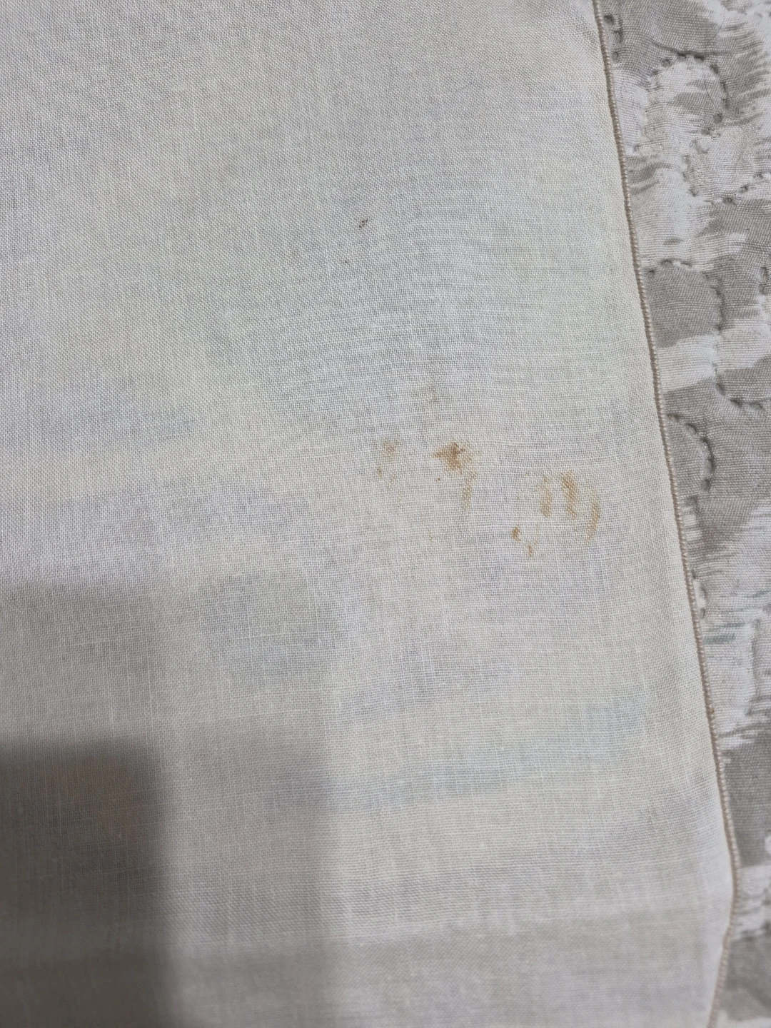 Beautiful Vintage Hand Embroidered White 33" x 33"  Linen Table - photo 5
