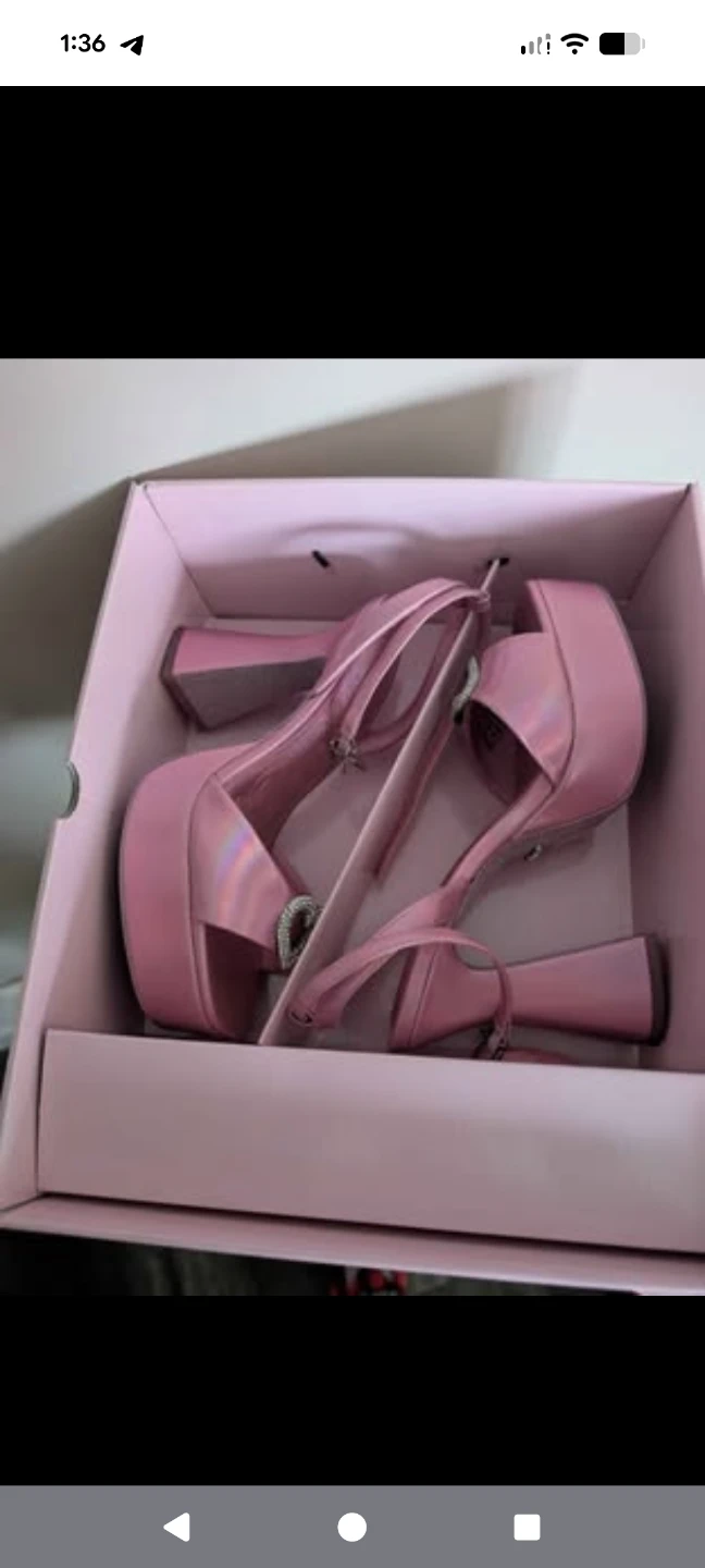 Barbie x Aldo Pink Heart Heeled Sandals - photo 2