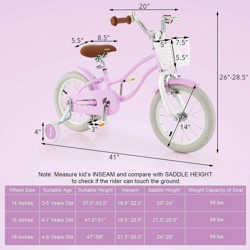 Brand New-> children Bike 14" Pink with Training Wheels - photo 2