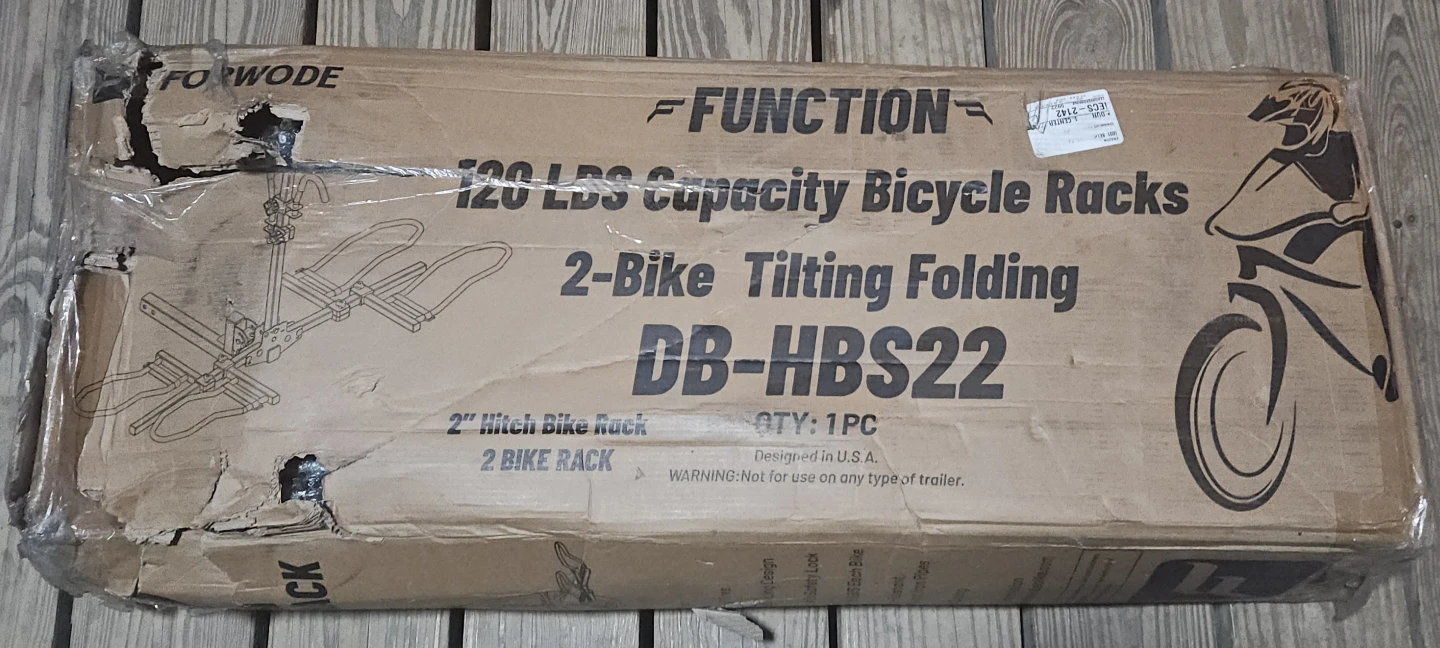 FORWODE FUNCTION 2-Bike Tilting Folding Hitch Bike Rack DB-HBS22