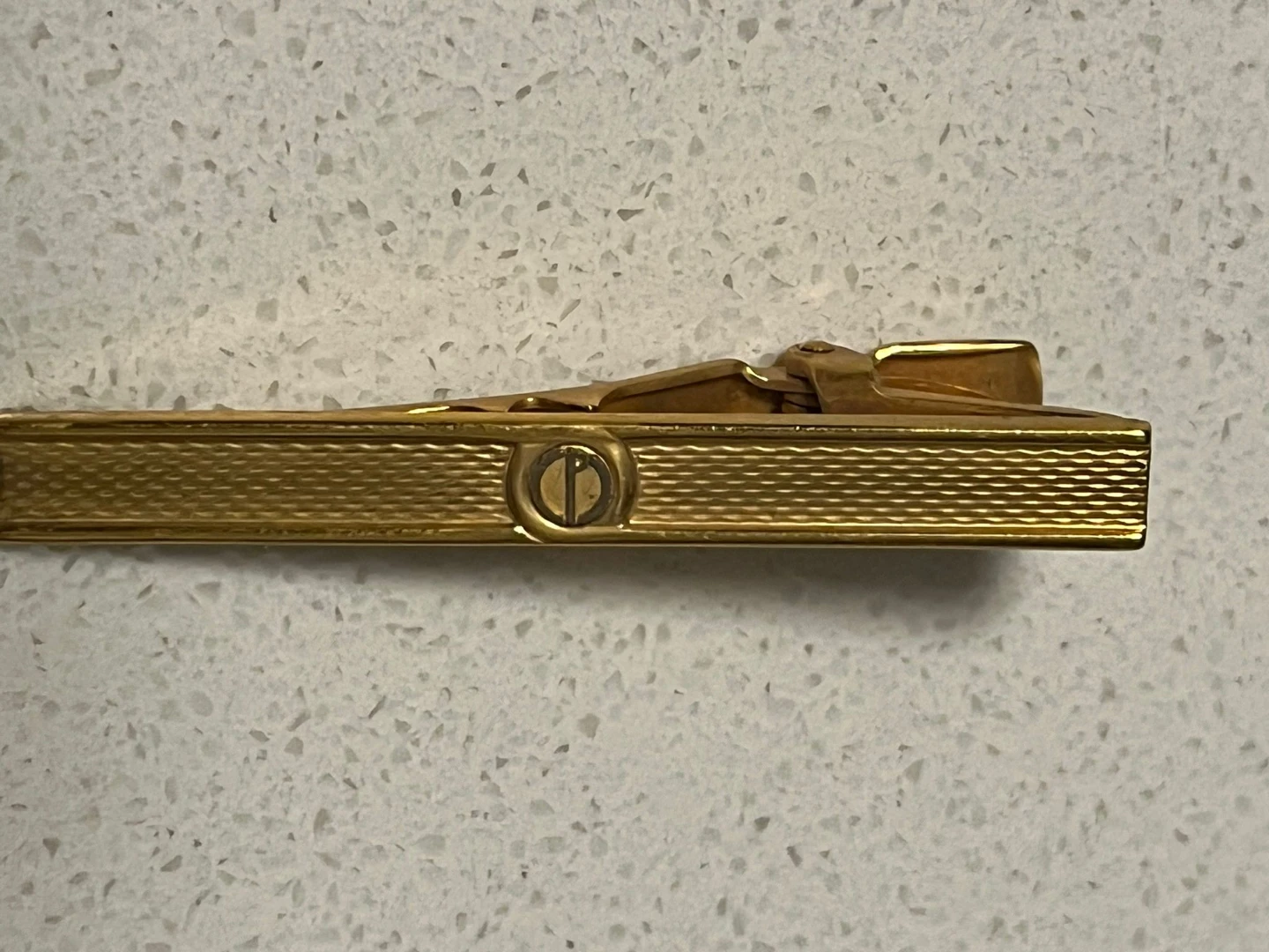 Lot of 6 Gold Tone Tie Clips with Various Designs - photo 5