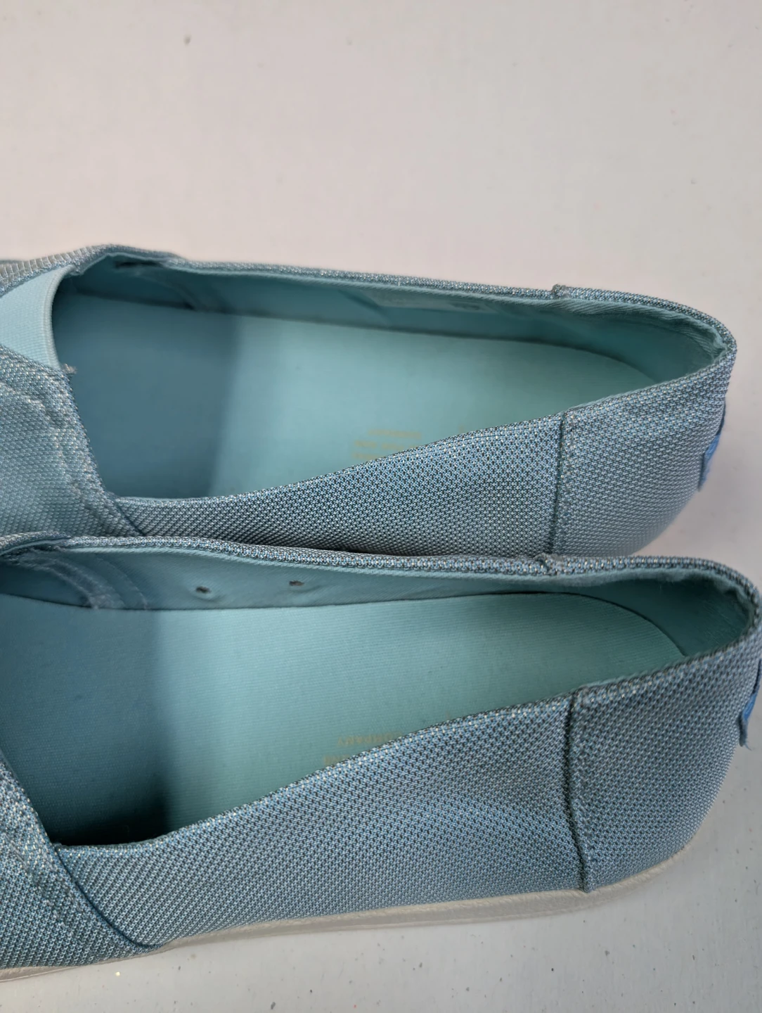 TOMS Light Blue Canvas Slip-On Shoes - photo 5
