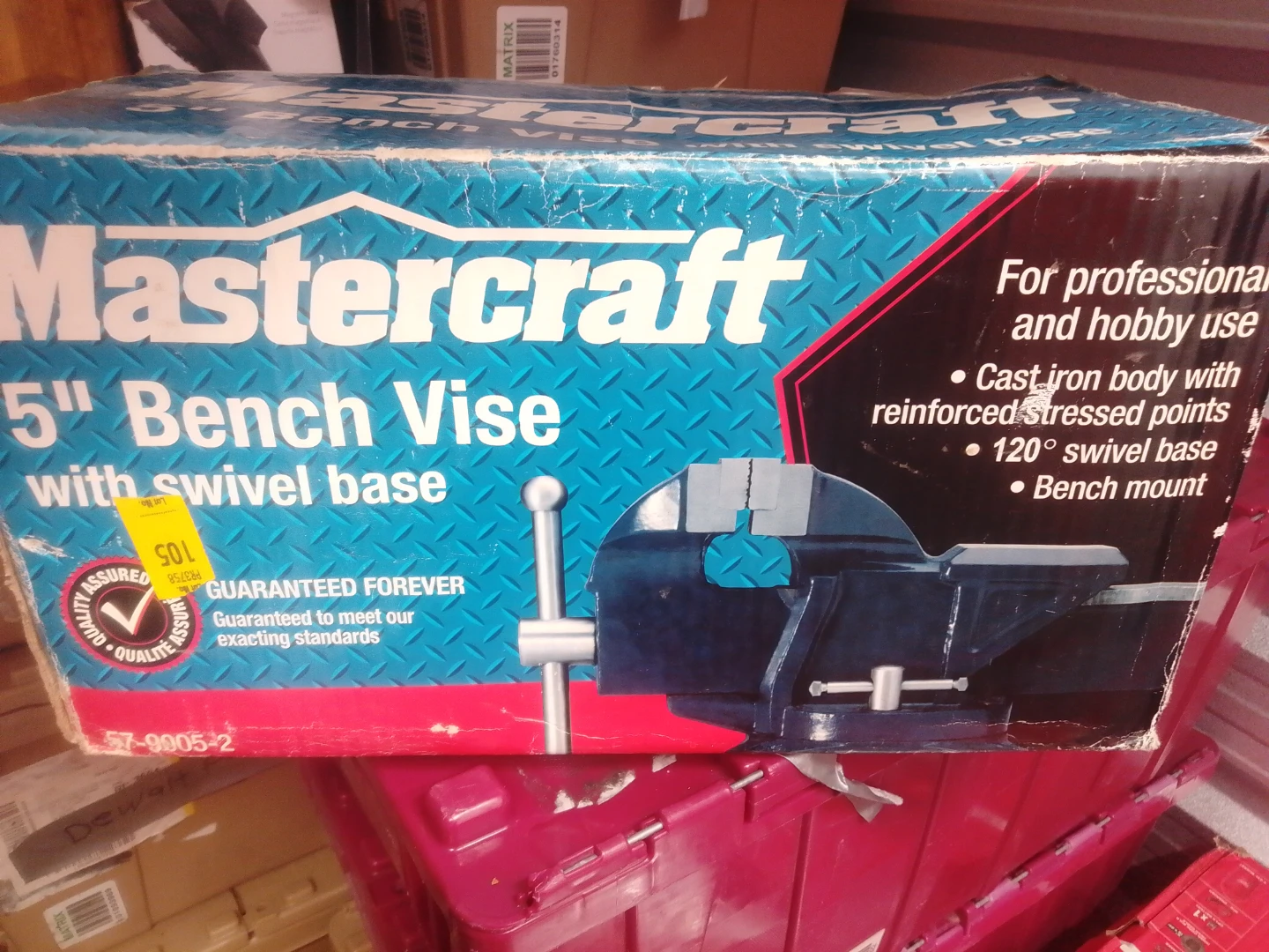 Mastercraft 5" Bench Vise with Swivel Base