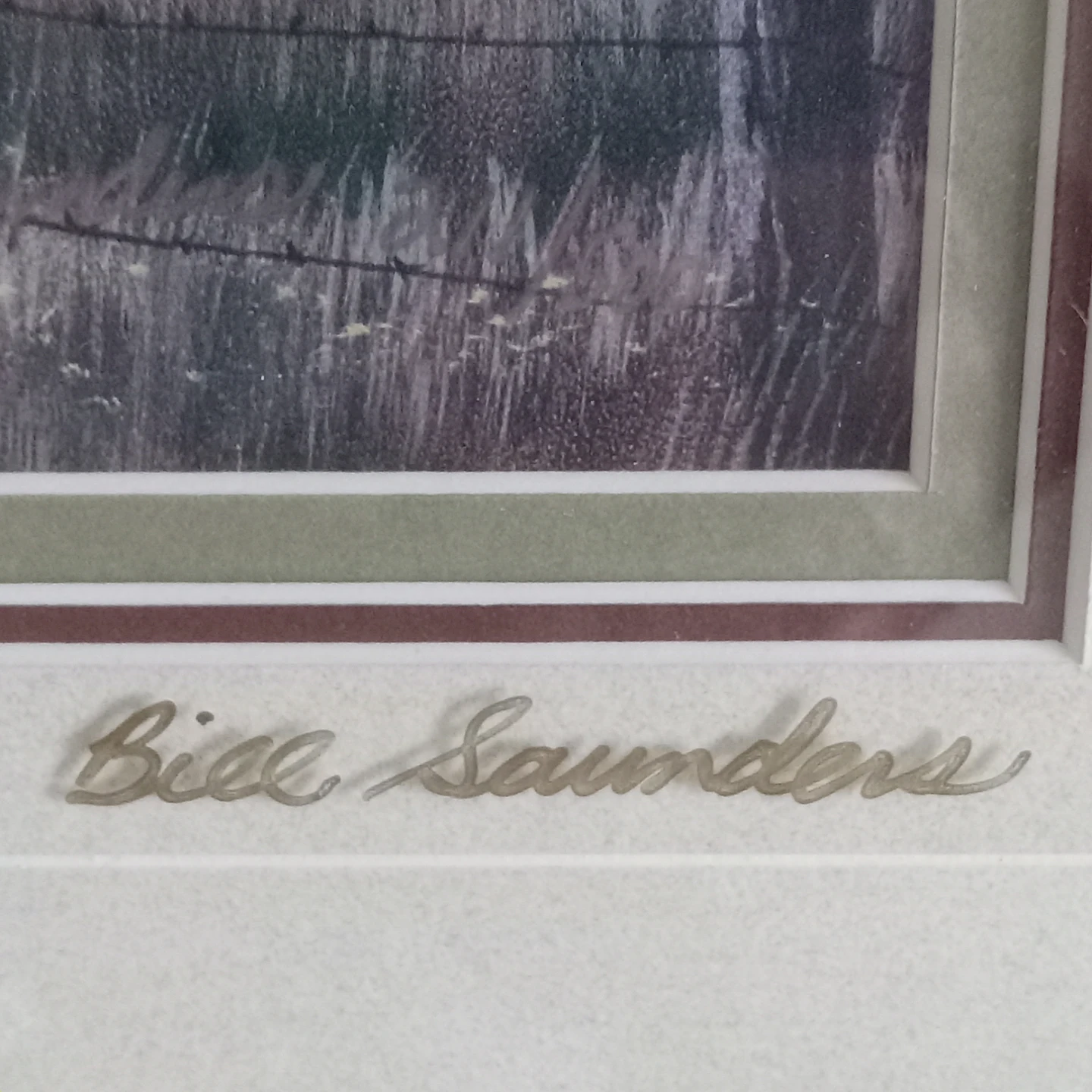 Limited Edition Bill Saunders Print Signed on Glass by Artist - photo 5
