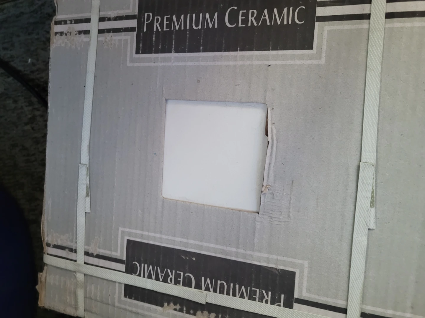 Misty white ceramic tile - photo 2