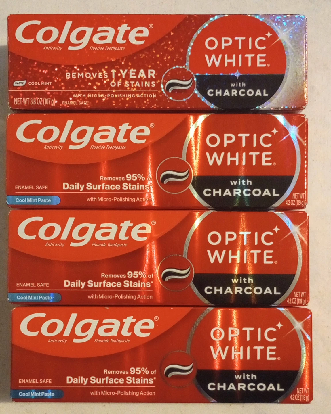 Colgate Optic White Stain Fighter toothpaste - 4 for $12 🌱