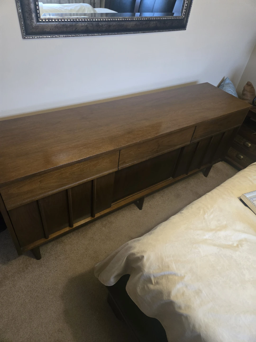 Original MCM Walnut Sideboard - 74"