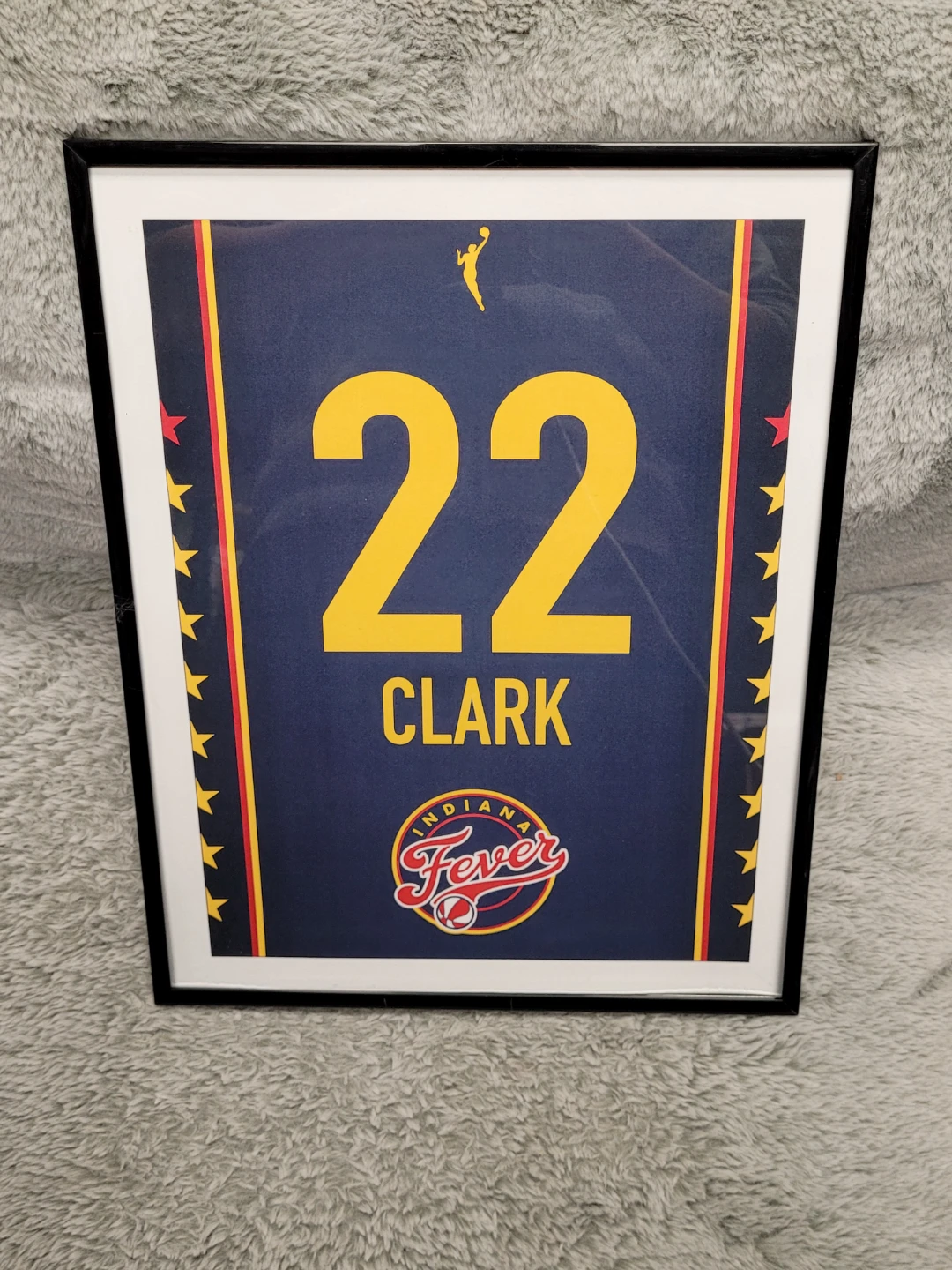 Framed Caitlin Clark #22 Indiana Fever Print ( frame 14x12 )