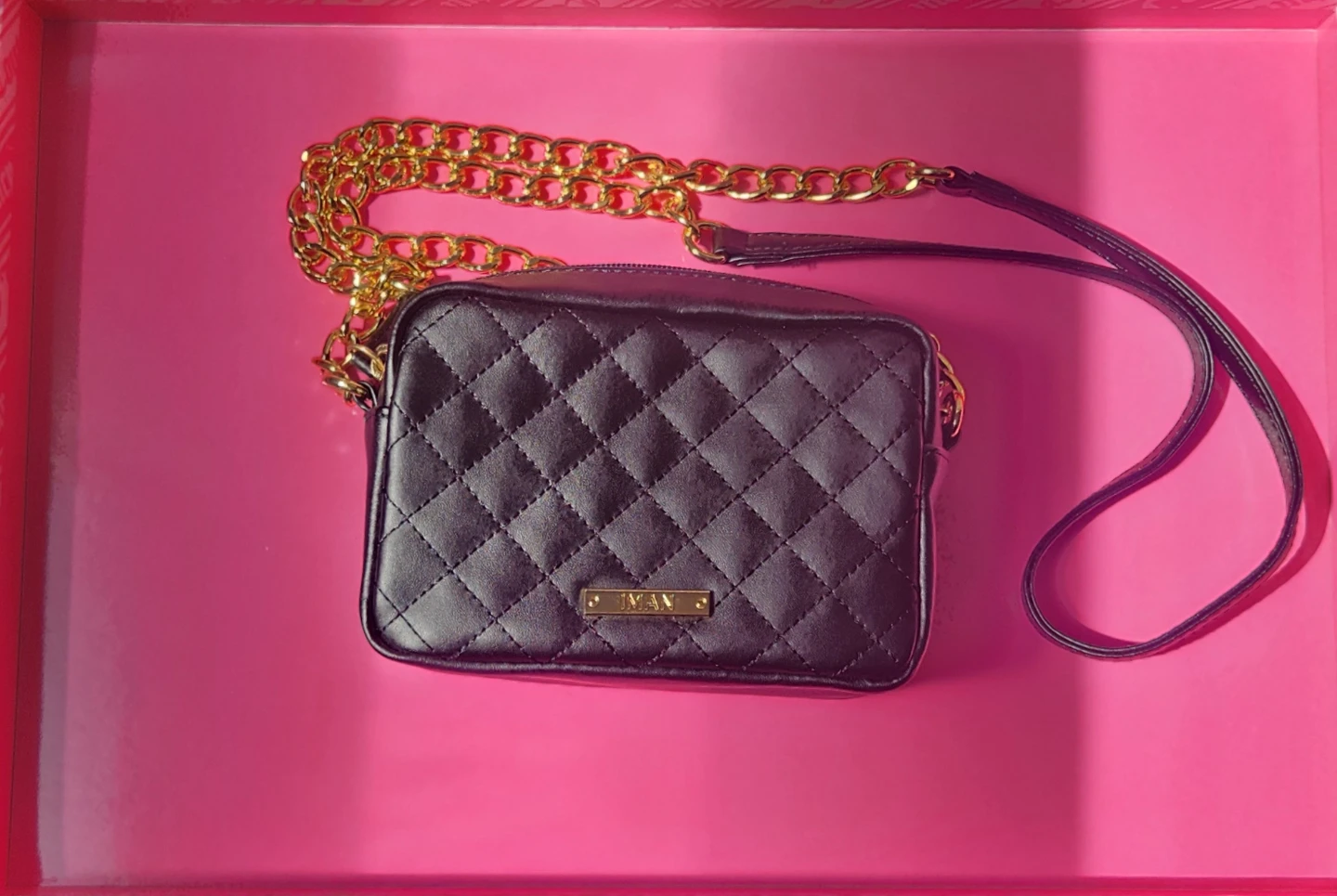 IMAN Black Corssbody Bag