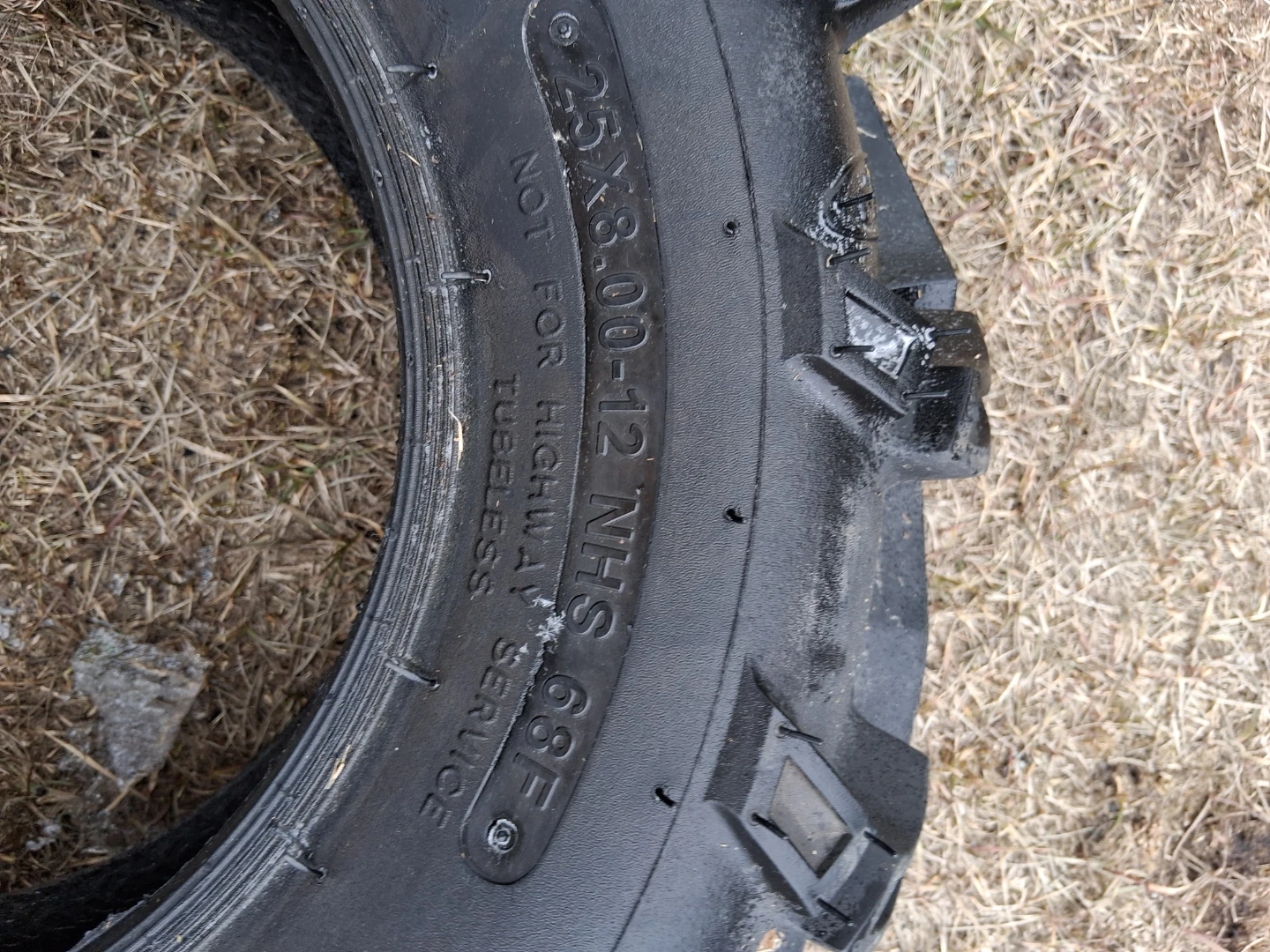 ITP Mud Lite ATV Tire 25x8.00-12 NHS 68F